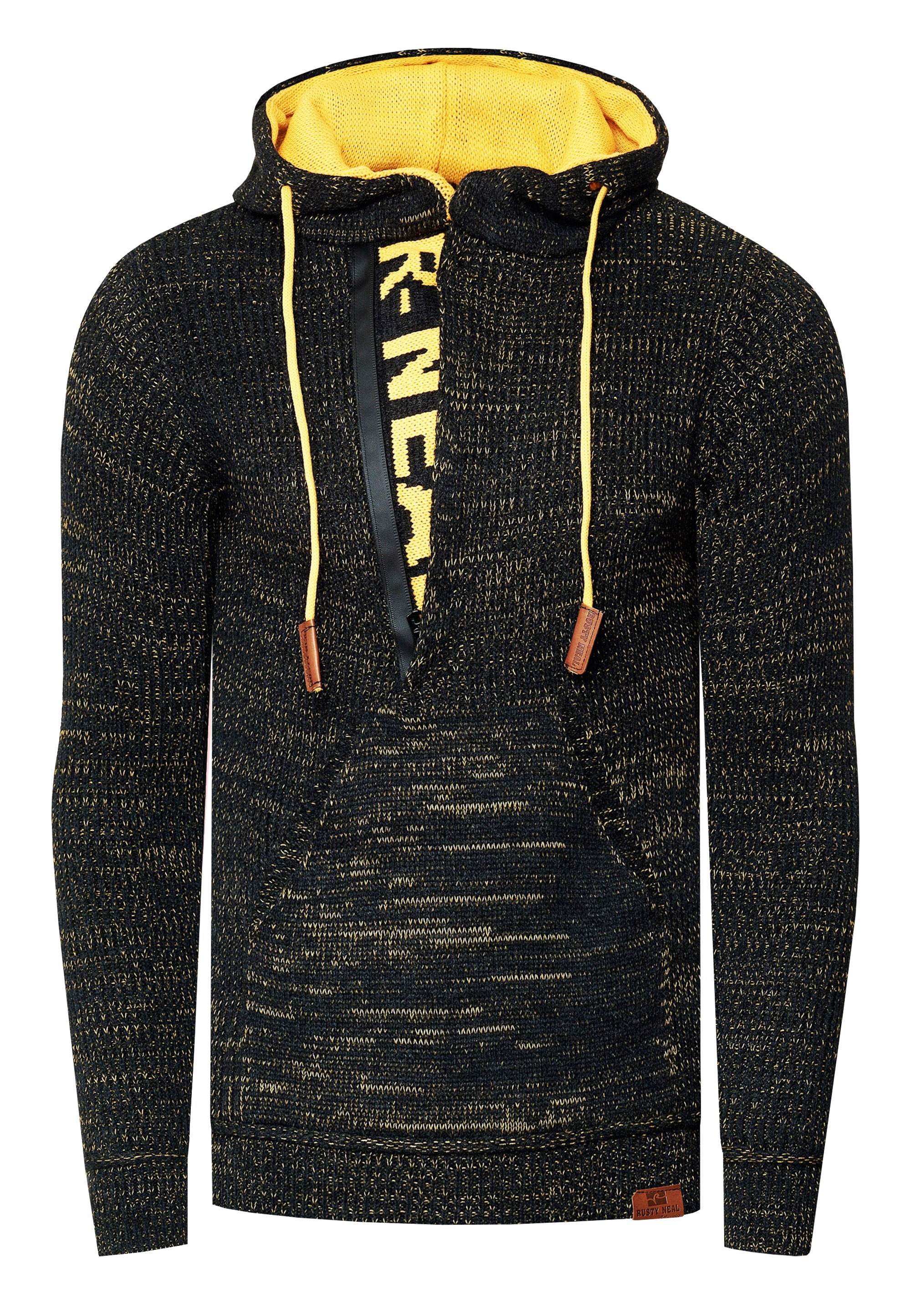 Rusty Neal Kapuzensweatshirt, mit stylischem Ausschnitt