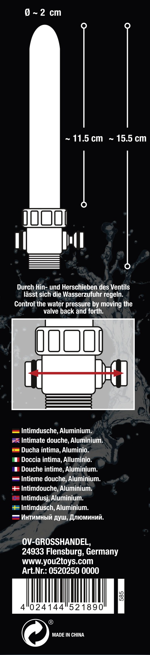 You2Toys Intimdusche »Duschaufsatz Total Splash«