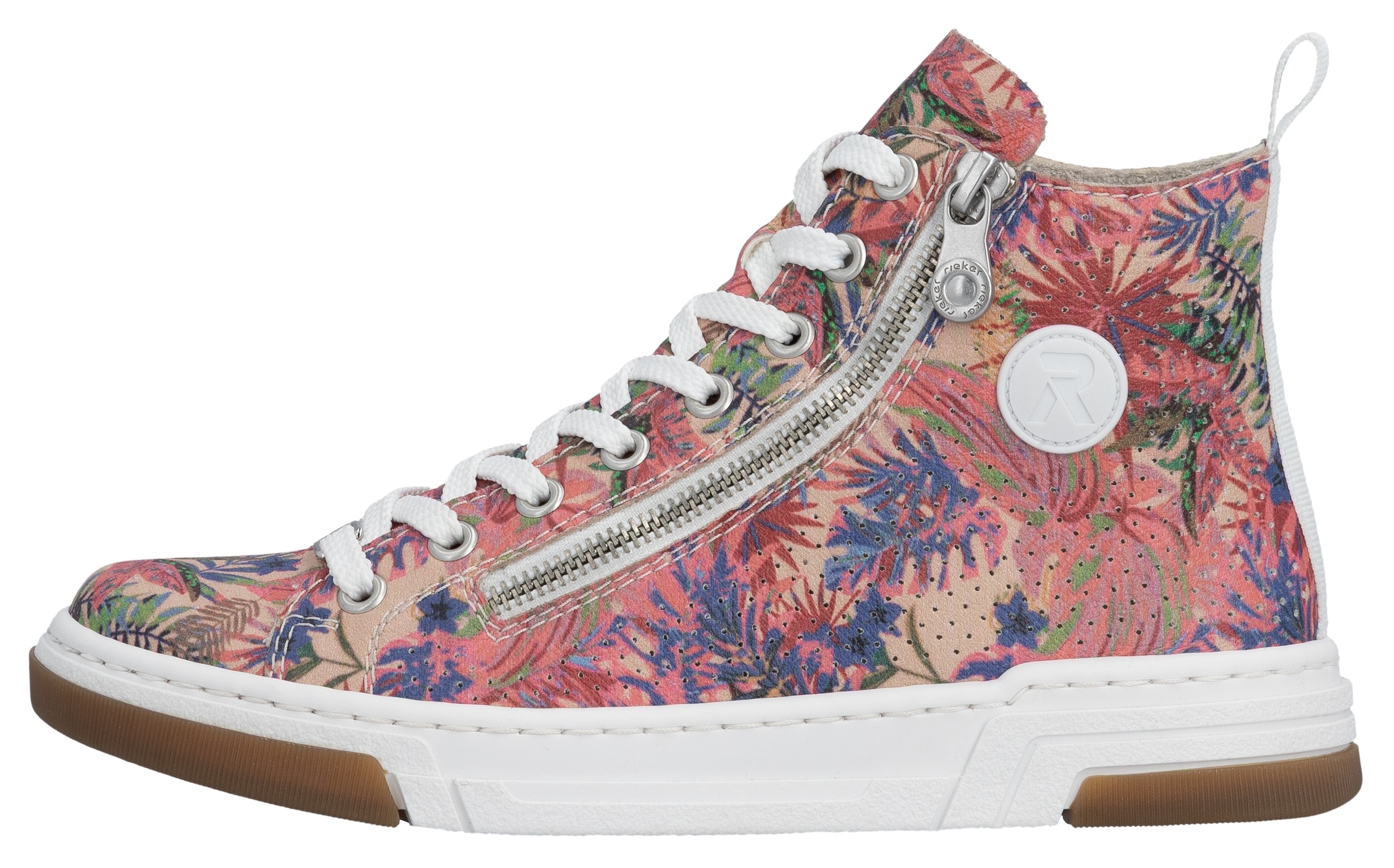 Rieker Sneaker  High Top-Sneaker, Freizeitschuh, Schnürschuh mit Plateausohle