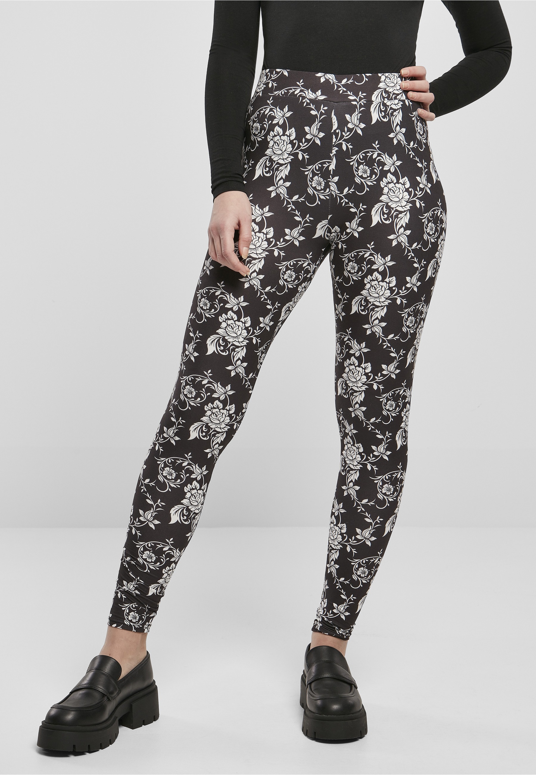 URBAN CLASSICS Leggings »Urban Classics Damen Ladies Soft AOP Leggings«
