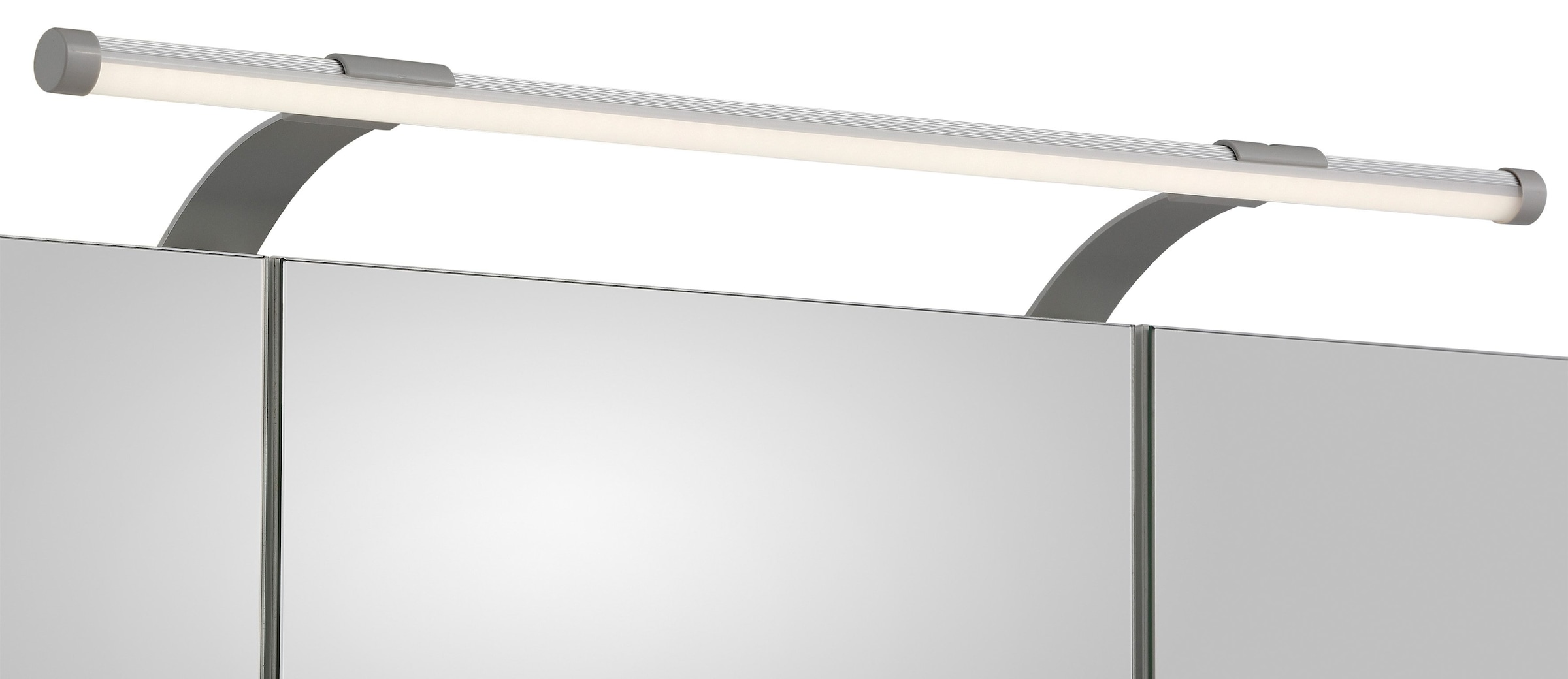 Schildmeyer Spiegelschrank »Dorina, mit höhenverstellbaren Glasböden made in Germany«, Breite 70 cm, 3-türig, LED-Beleuchtung, Schalter-/Steckdosenbox