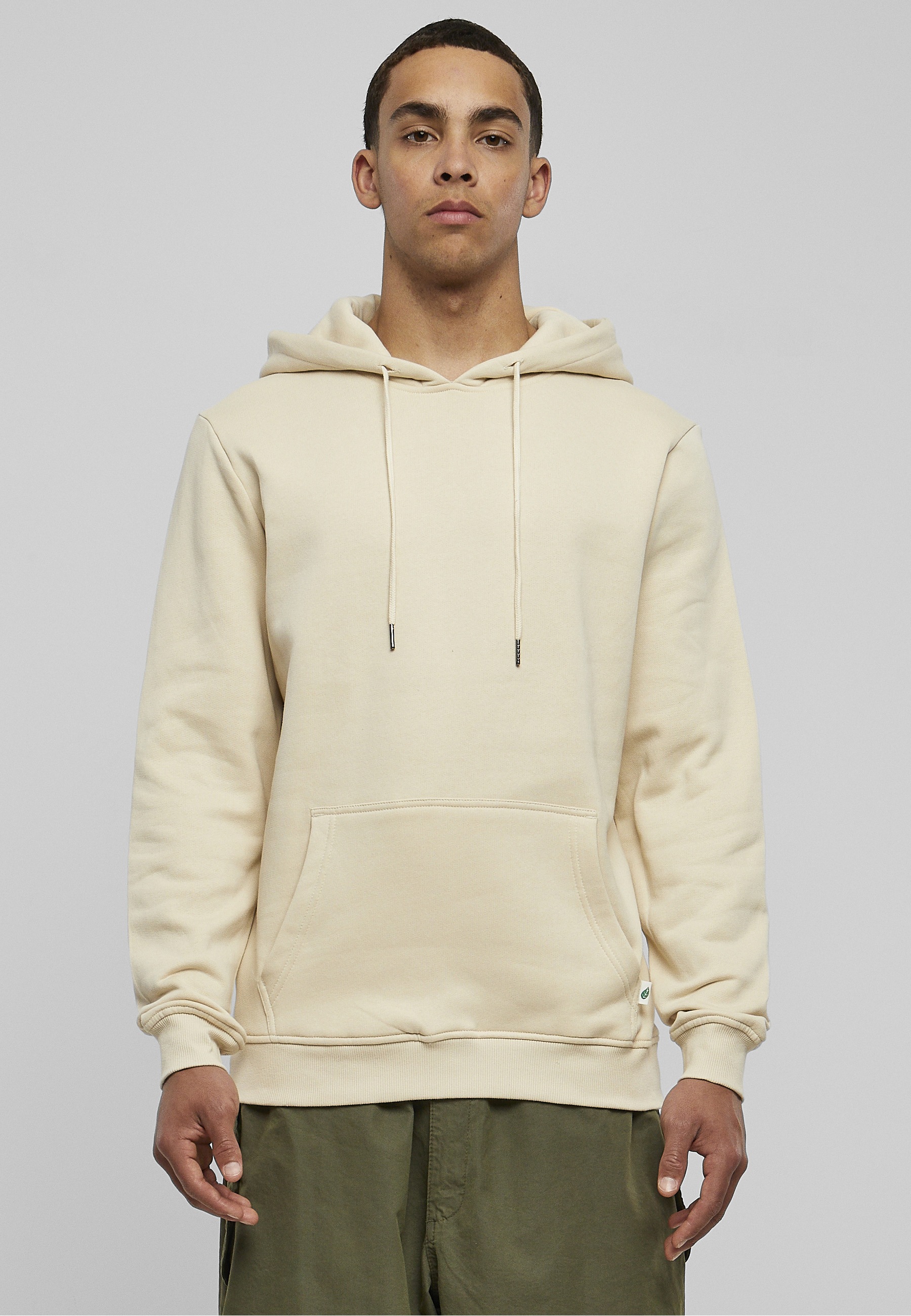 URBAN CLASSICS Rundhalspullover »Urban Classics Herren Organic Basic Hoody« 1 Stk.