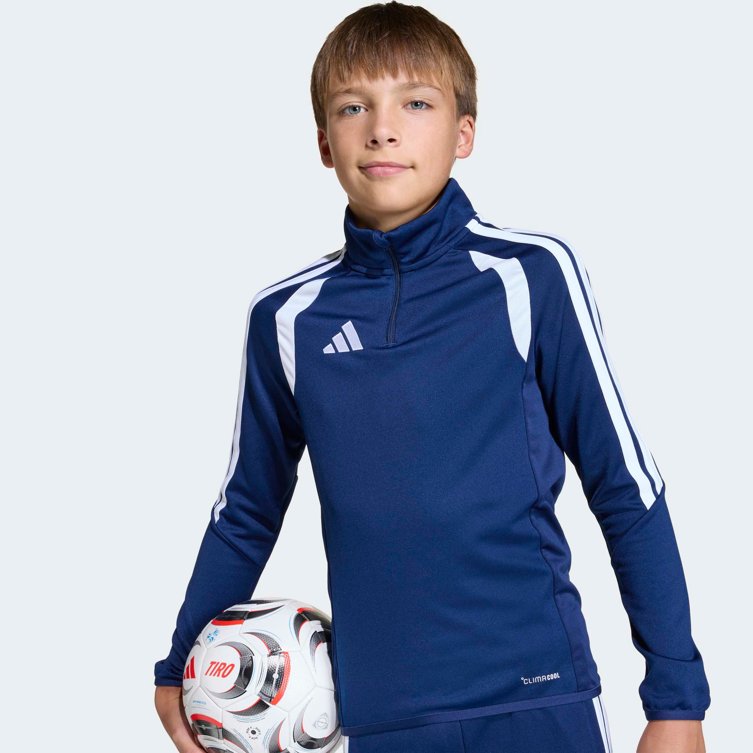 adidas Performance Trainingsshirt »TIRO26 LEAGUE KIDS TRAININGSOBERTEIL« mit Reißverschluss, atmungsaktiv, schnell trocknend