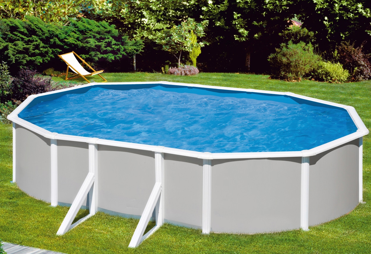 my POOL BWT Ovalpool »BELIZE 4«, (Komplett-Set, 10 tlg.), Höhe 132 cm, in verschiedenen Größen erhältlich