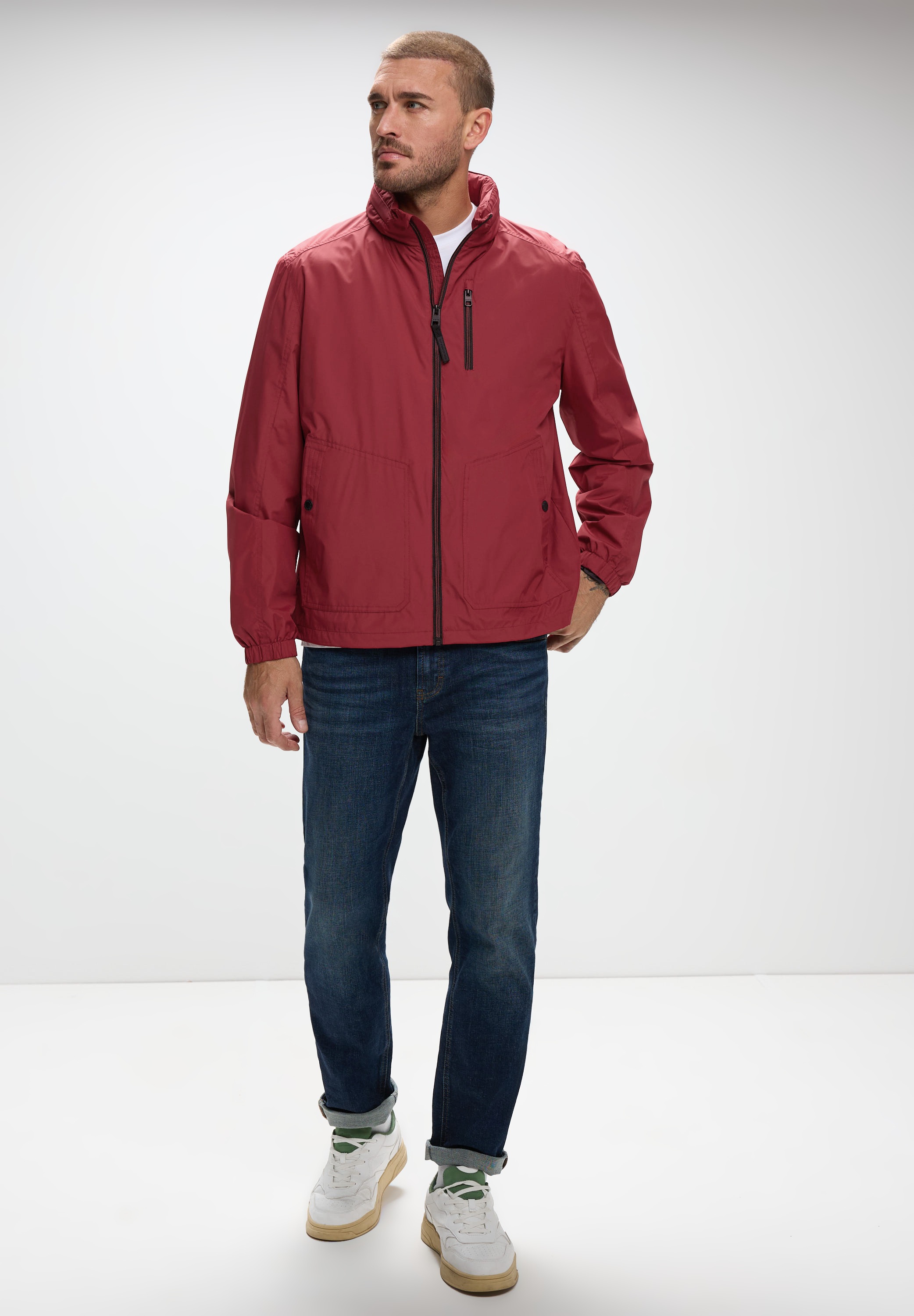 Thumbnail - STREET ONE MEN Windbreaker ohne Kapuze mit Kapuze