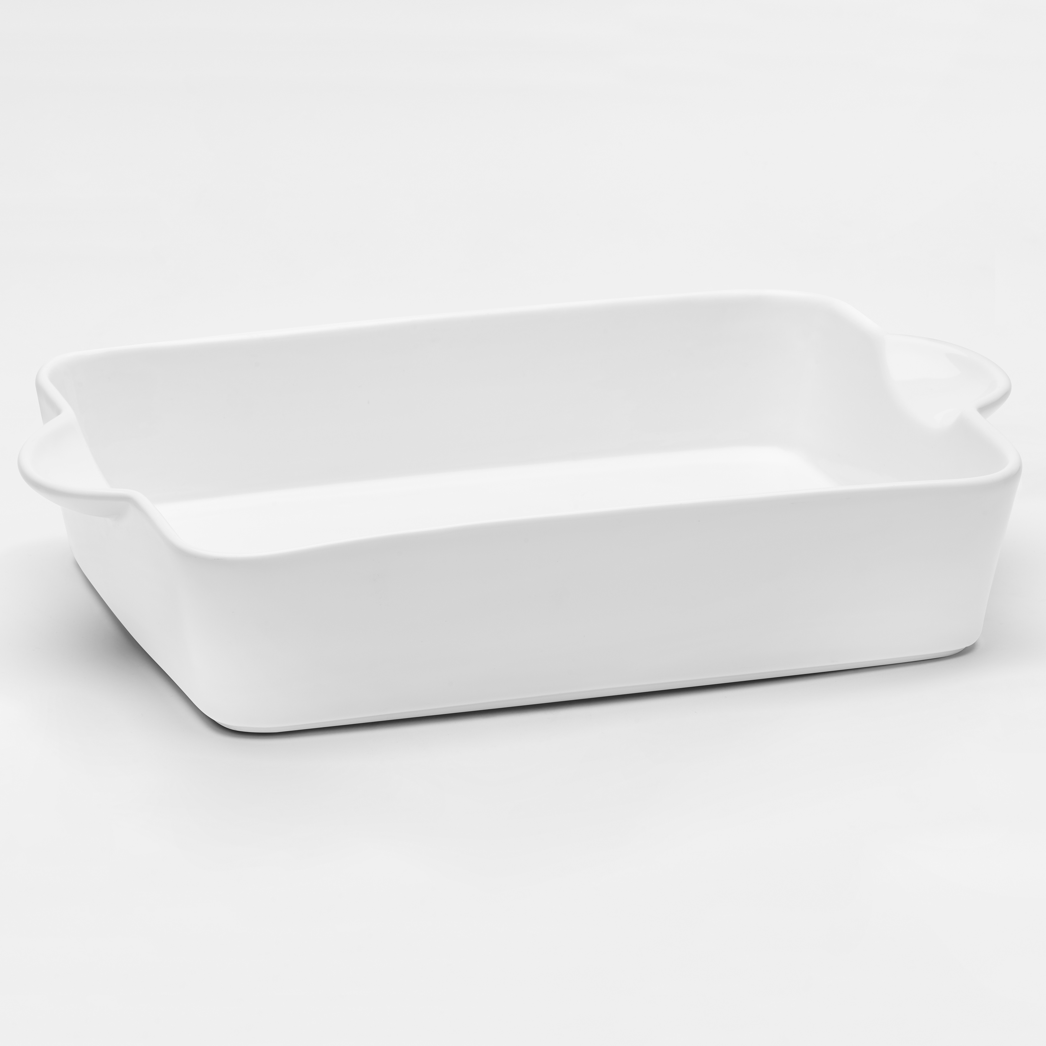 van Well "Backform eckig, 35 x 22,5 x 7,5 cm" Porzellan 1 Stk. tlg. weiß glänzend, spülmaschinen- und mikrowellengeeignet