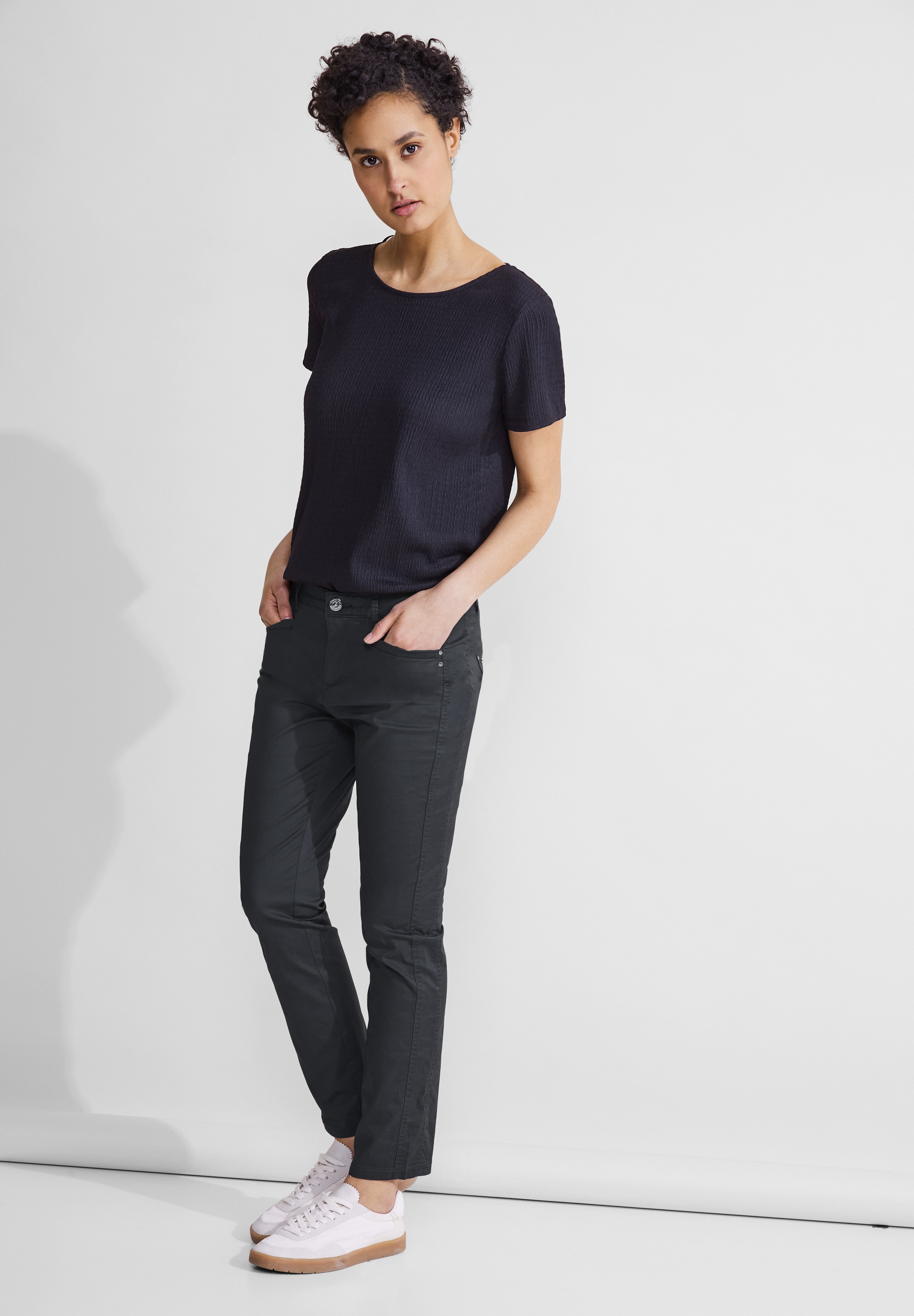 STREET ONE Stoffhose, Middle Waist