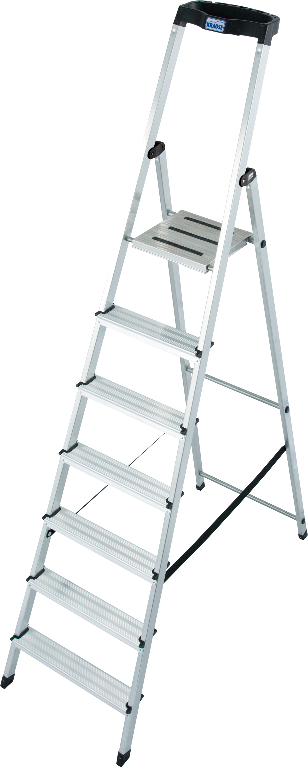 KRAUSE Stehleiter "Safety" Aluminium, 1x7 Stufen, Arbeitshöhe ca. 350 cm günstig online kaufen