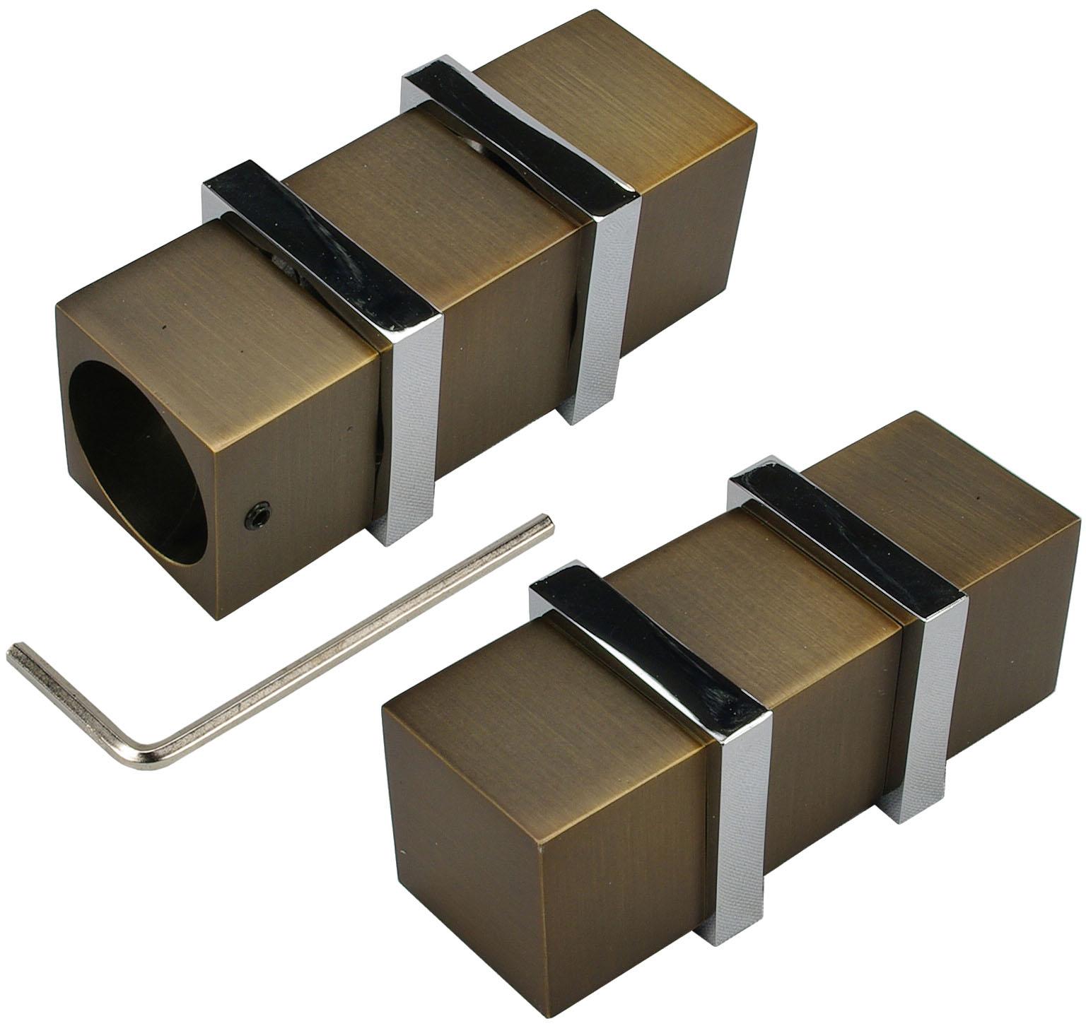 Thumbnail - Liedeco Gardinenstange "CELQUADE01SG2L" Ø 25 mm 2 läufig-läufig Fixmaß 2-läufig im Fixmaß Ø 25/20 mm