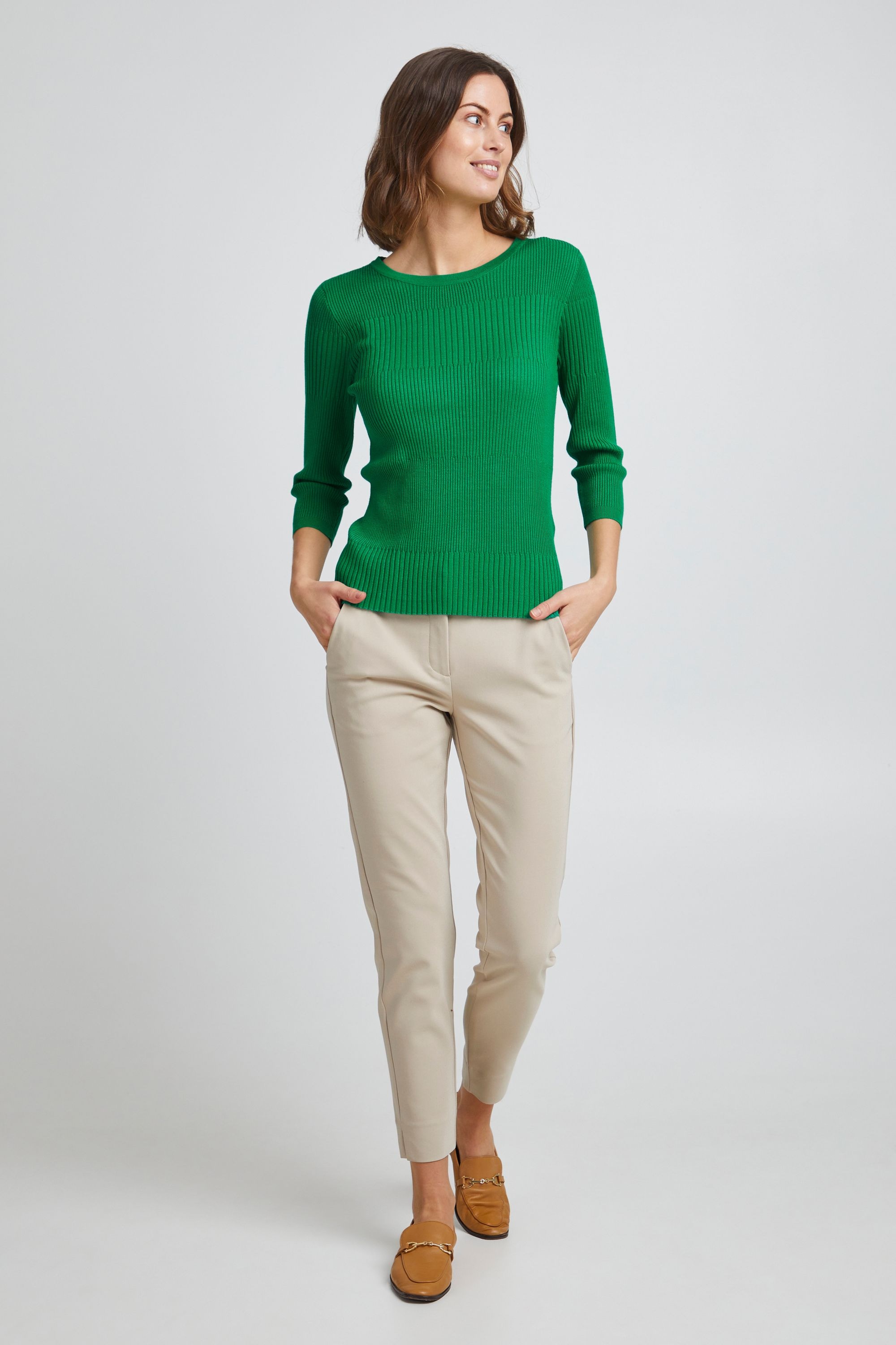fransa Strickfleece-Pullover »Strickpullover FRFeganic«