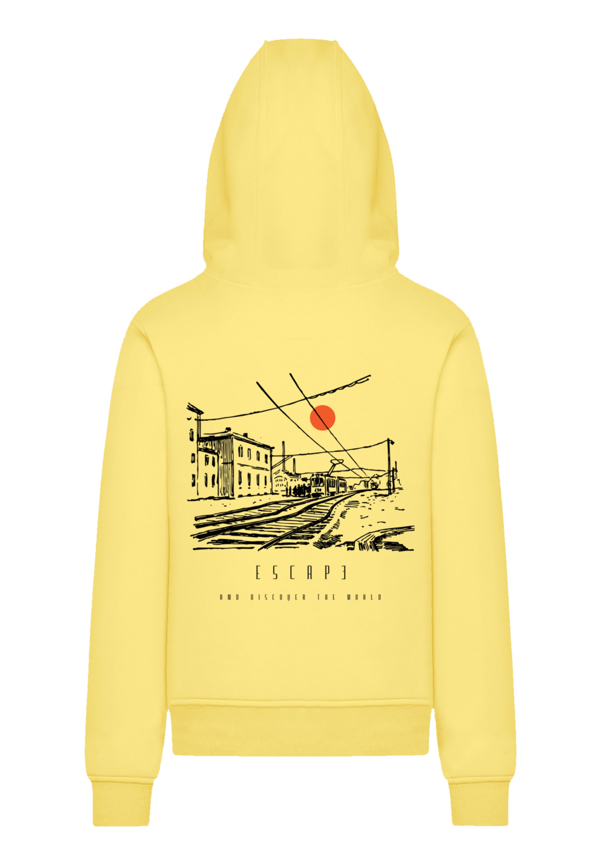 F4NT4STIC Kapuzenpullover "Escape Discover the World Town Train Station" Pr günstig online kaufen