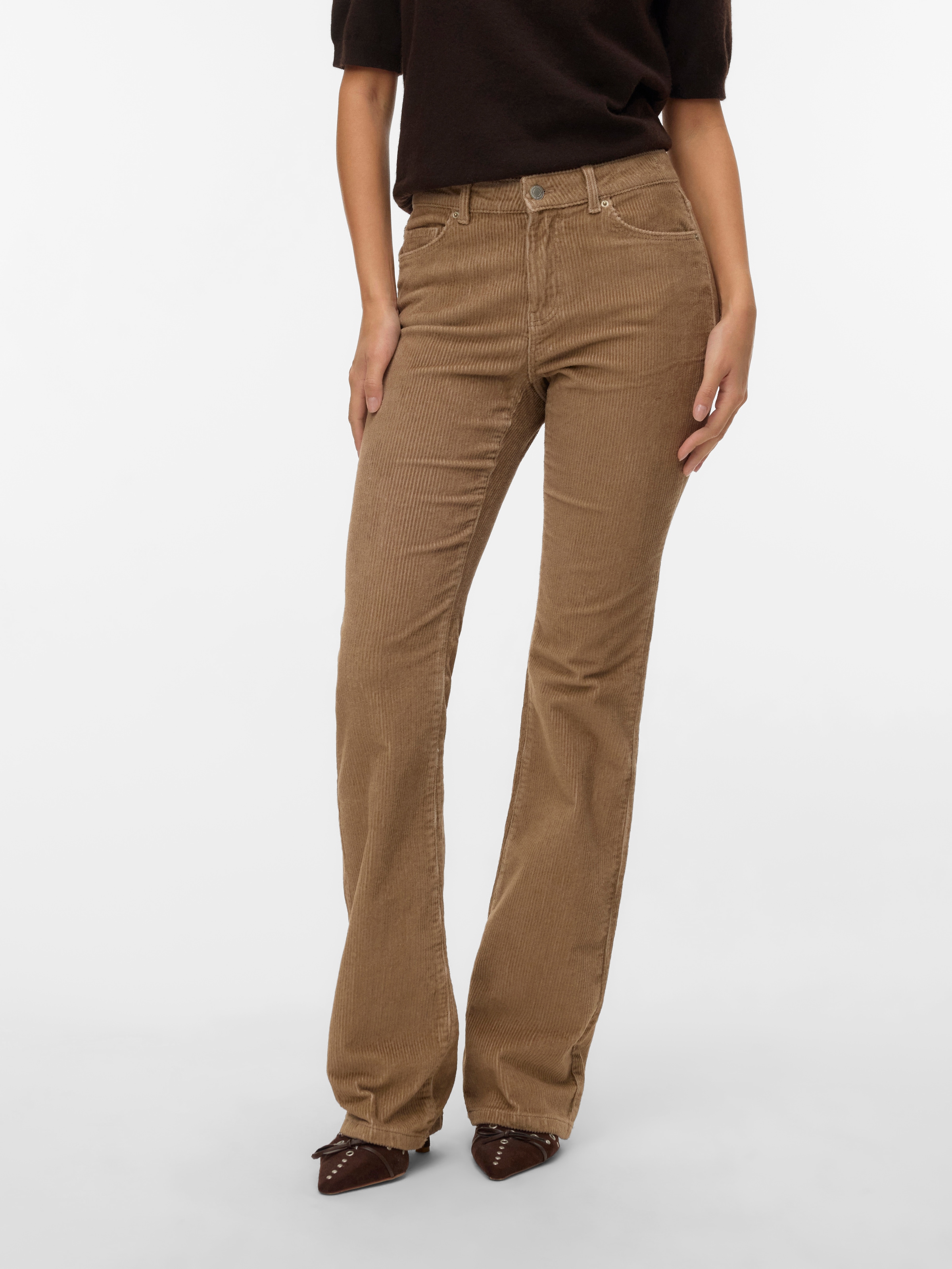Vero Moda Cordhose "VMFLASH MR FLARED CORDUROY PANTS NOOS" günstig online kaufen