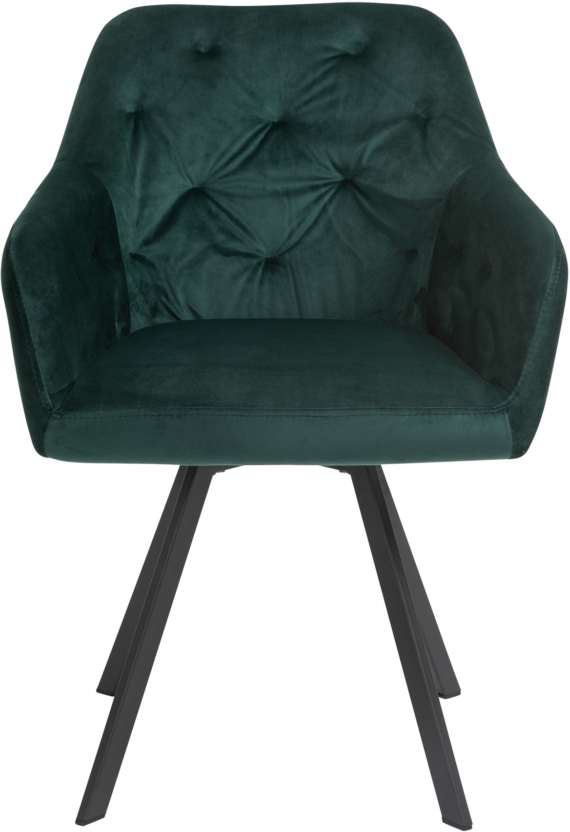 SalesFever Essgruppe, (Set, 5 tlg.), Stühle mit 360° Drehplatte unter der Sitzfläche, mit echter Baumkante