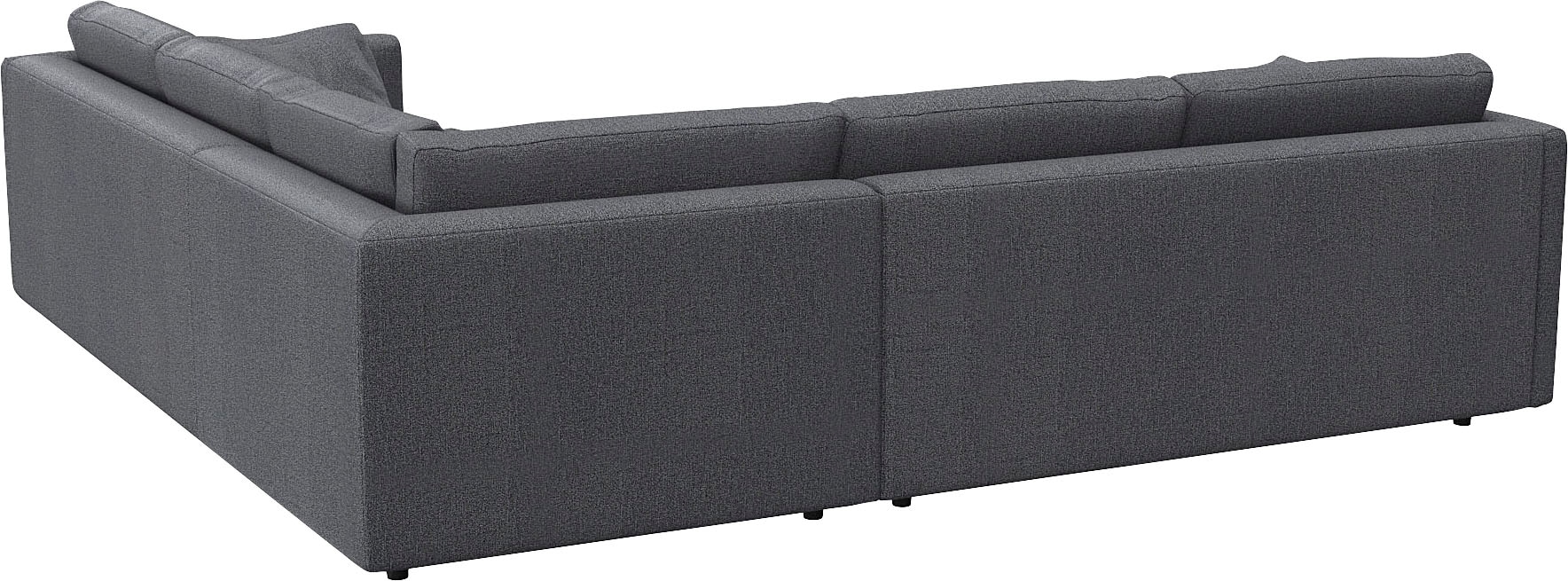 FLEXLUX Ecksofa »Lovane gleichschenklig, bequem und komfortabel«, Weich & anschmiegsam, große Sitztiefe auf Kaltschaum, Dekokissen inkl.