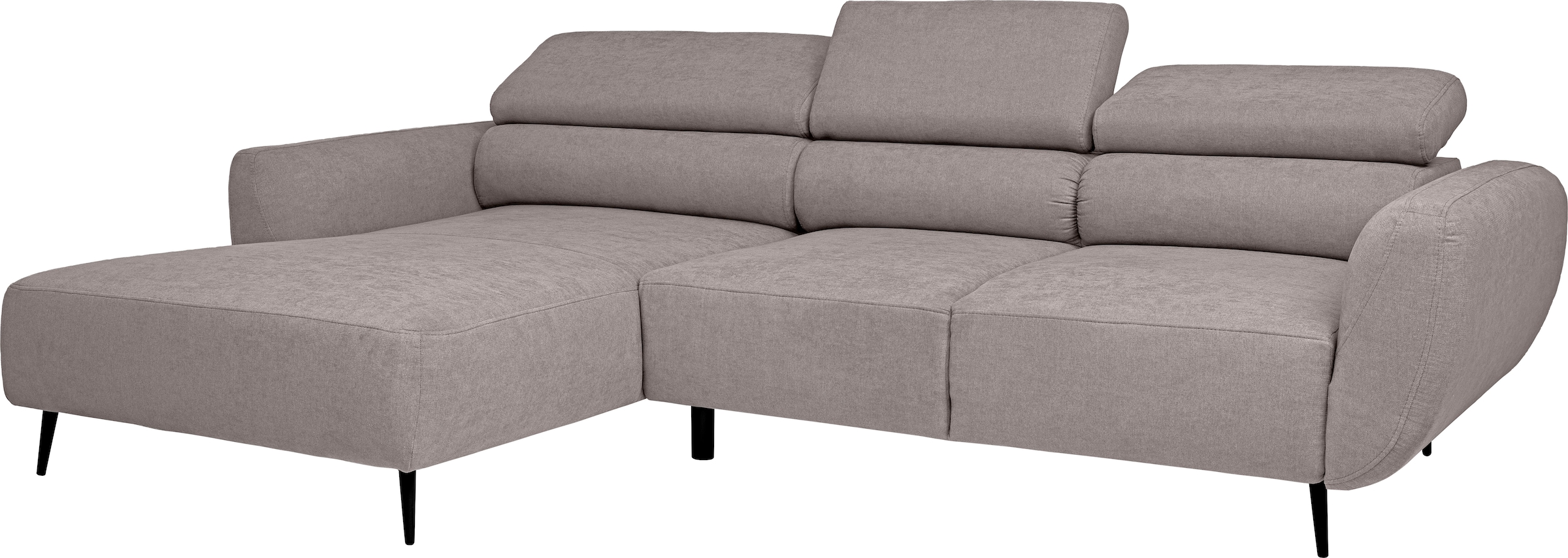 WERK2 Ecksofa »Alisson, mit elektrischer Sitztiefenverstellung, L-Form, Breite 277 cm«, Alisson – flexibler Komfort mit modernem Design und smarten Details.