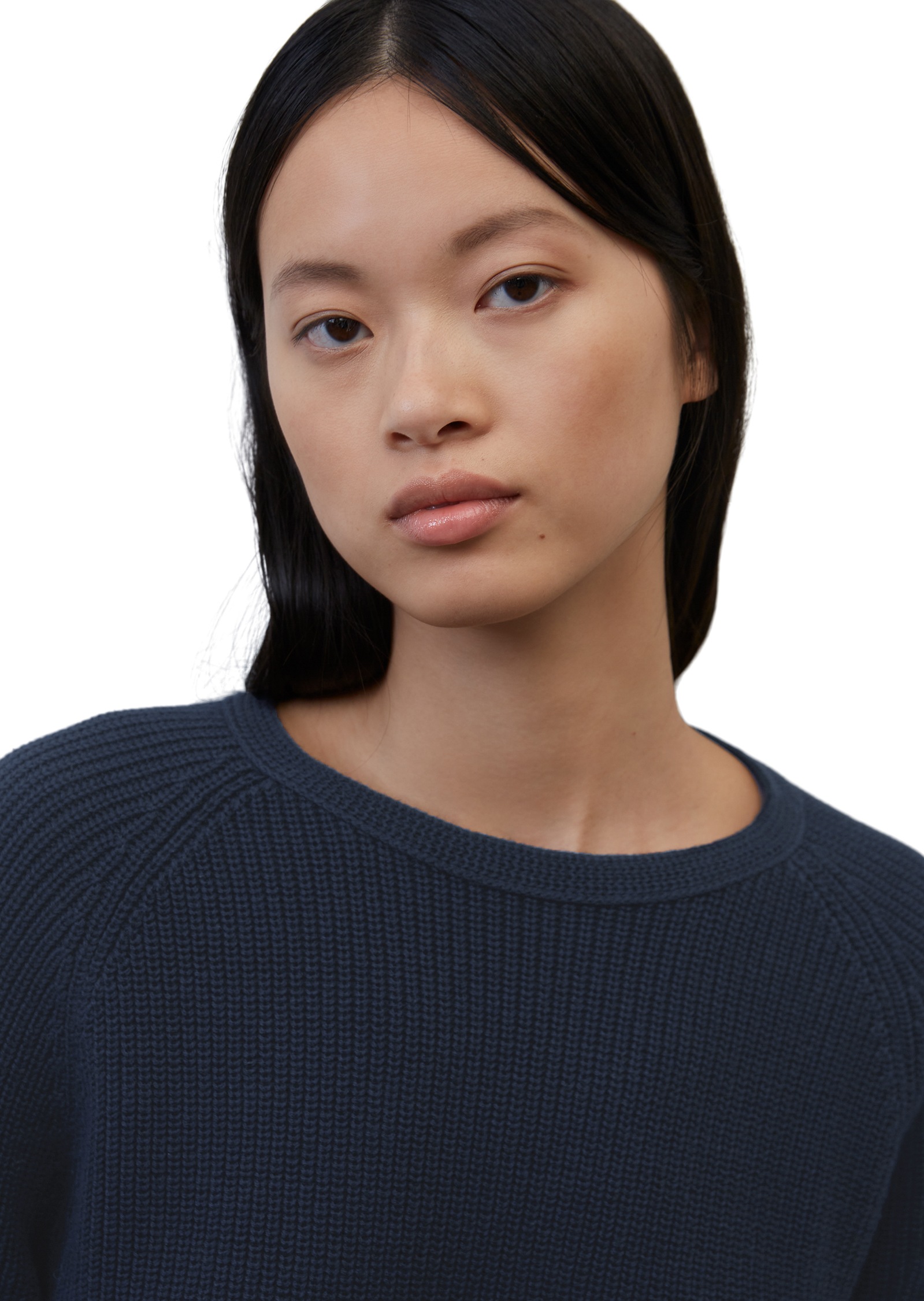 Thumbnail - Marc OPolo Rundhalspullover, im festem Baumwoll-Strick