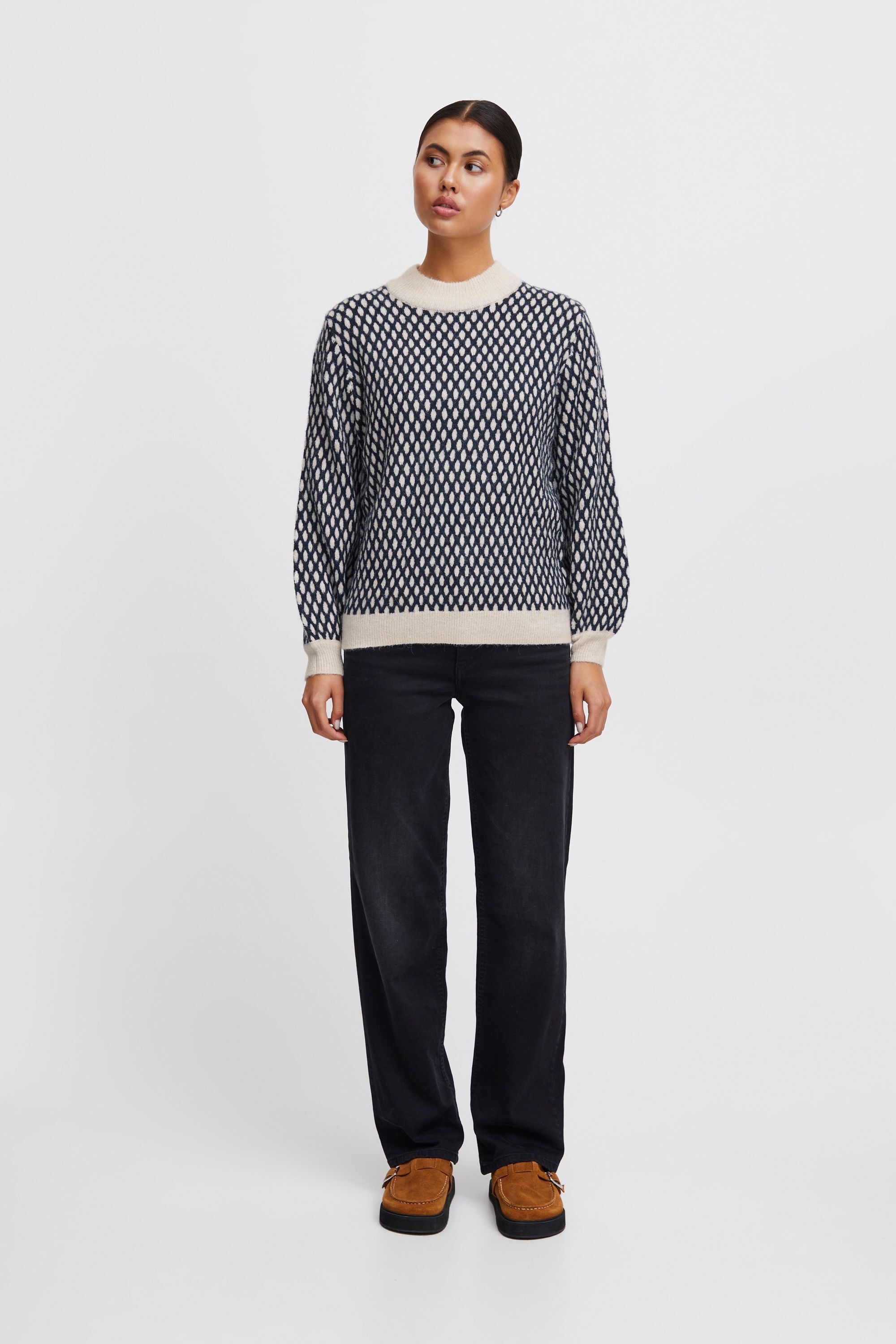 Ichi Strickfleece-Pullover »Strickpullover IHKamara«