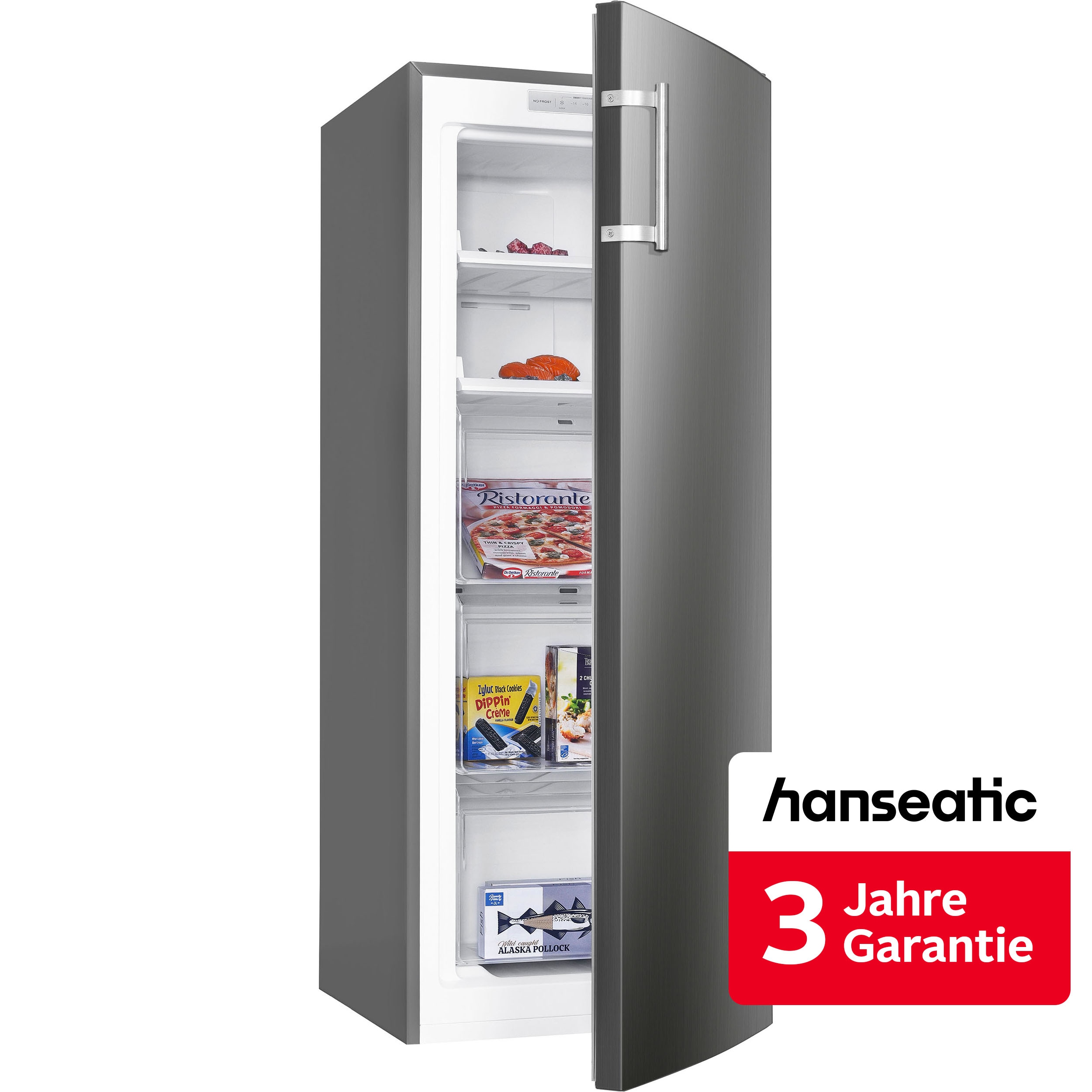 Hanseatic Gefrierschrank "HGS14355CNFI" 143 cm hoch 54 cm breit inkl. 3 Jahre Herstellergarantie