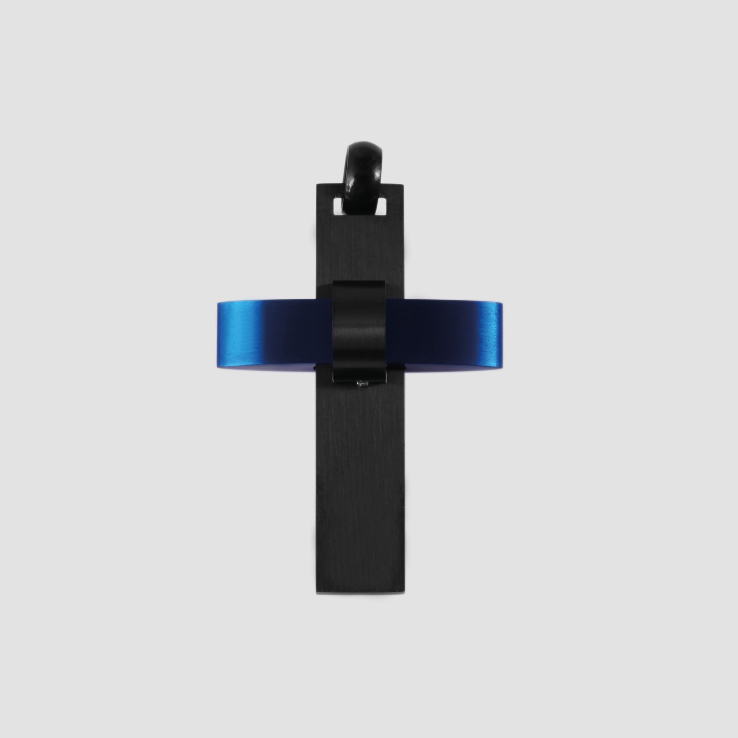 ADELIA ́S Damen Kettenanhänger "Unisex Anhänger – Kreuz Kreuzanhänger aus Edelstahl", Edelstahlschwarz, Edelstahl, Schmuckanhänger, Ein stilvolles