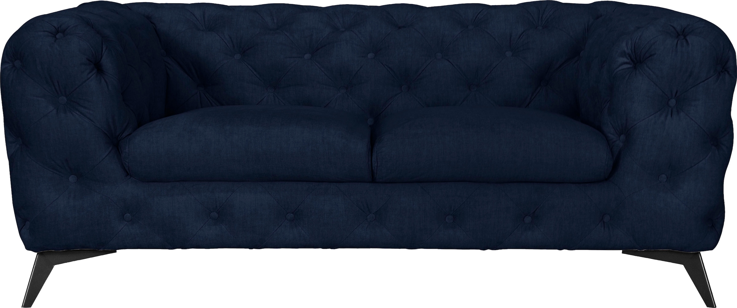 Leonique Chesterfield-Sofa "Glynis", aufwändige Knopfheftung, moderne Chesterfield Optik, Fußfarbe wählbar