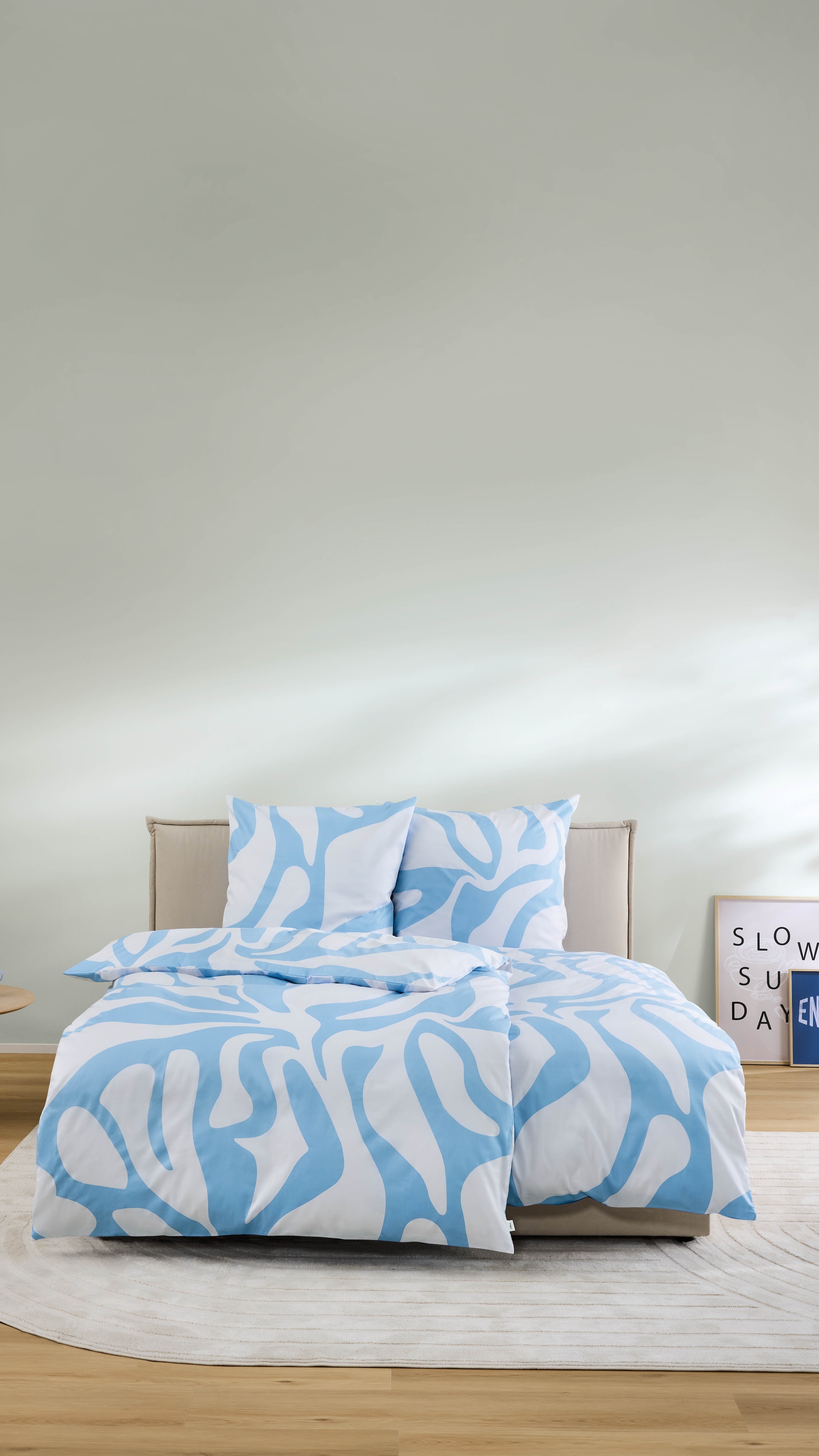 s.Oliver Bettwäsche »s.Oliver Satinbettwäsche« 2 modernes Botanical-Design