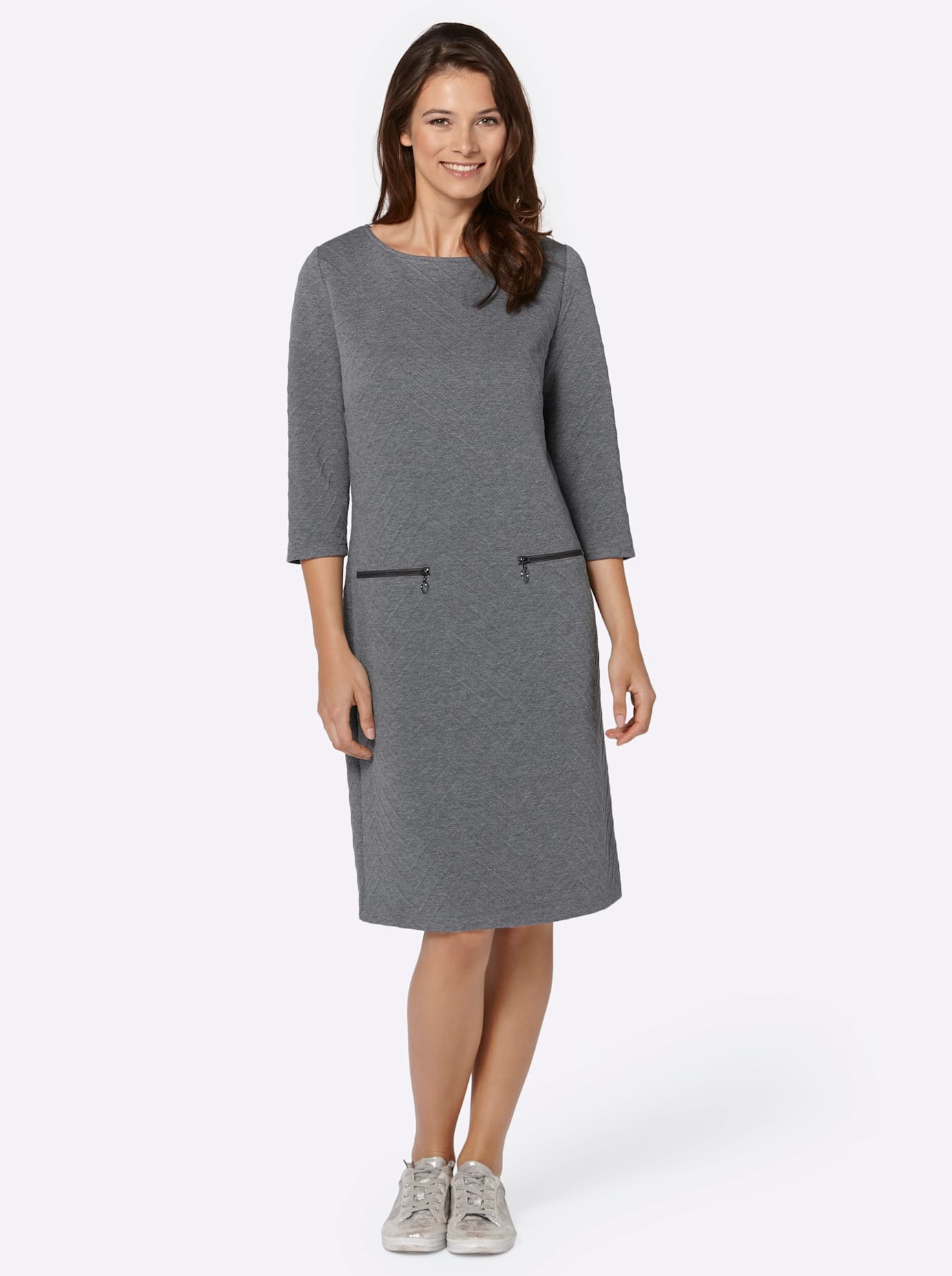 Ambria Druckkleid "Jersey-Kleid" Nahttasche günstig online kaufen