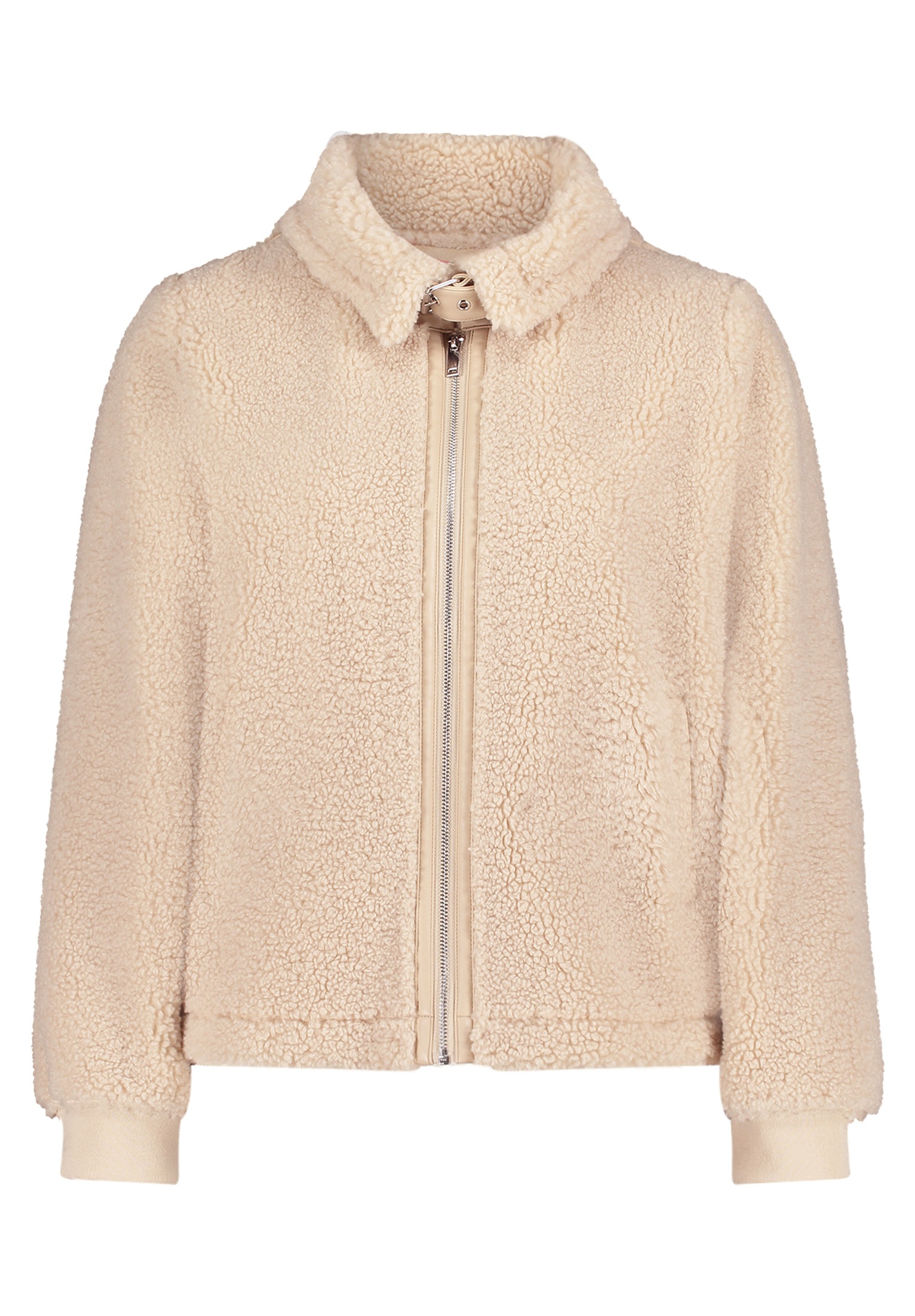 Cartoon Plüschjacke "Damen mit Eingrifftaschen" günstig online kaufen