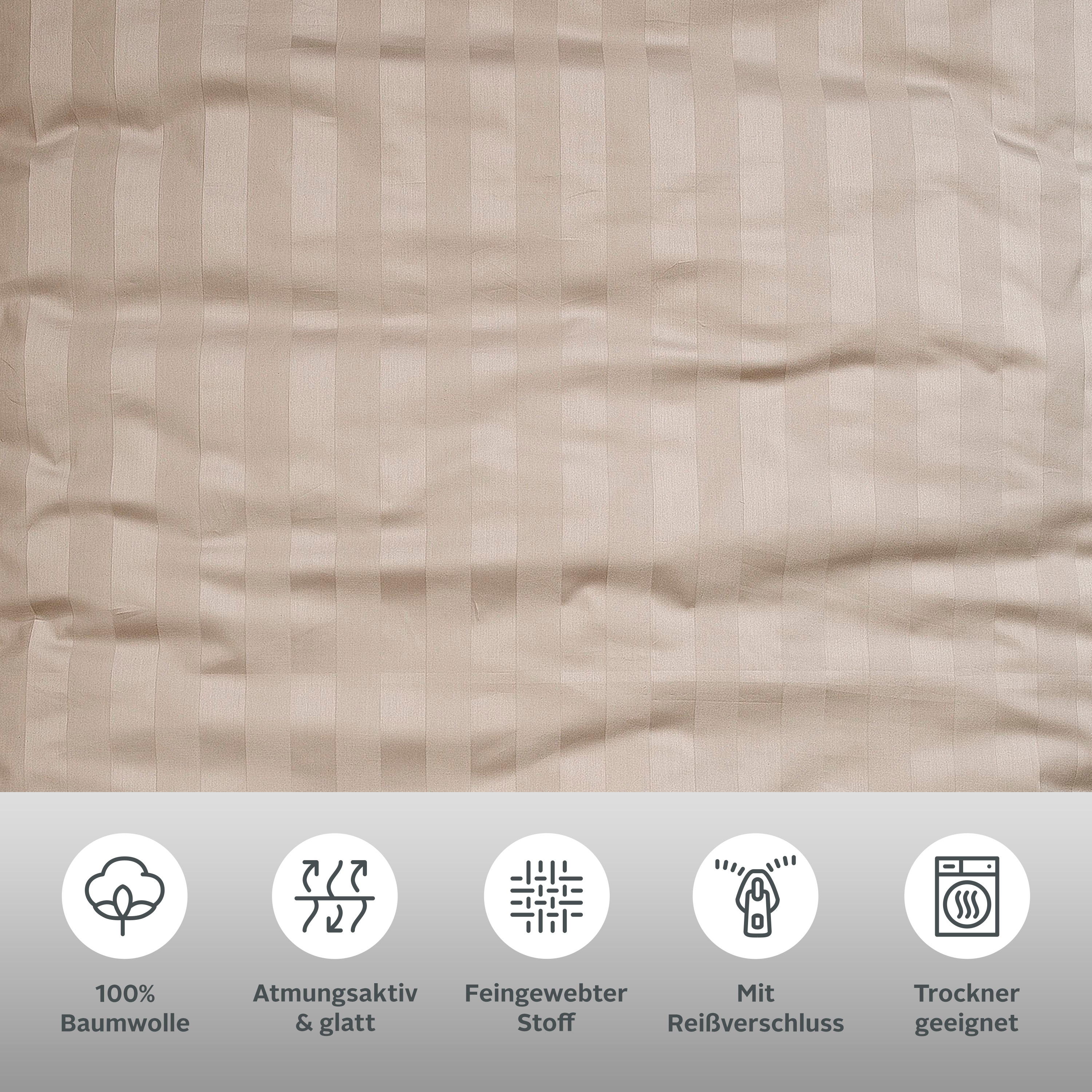 Thumbnail - Leonique Bettwäsche "Malia in Gr. 135x200 oder 155x220 cm" 2 tlg. zeitlose Bettwäsche aus Baumwolle, Bettwäsche in Mako-...