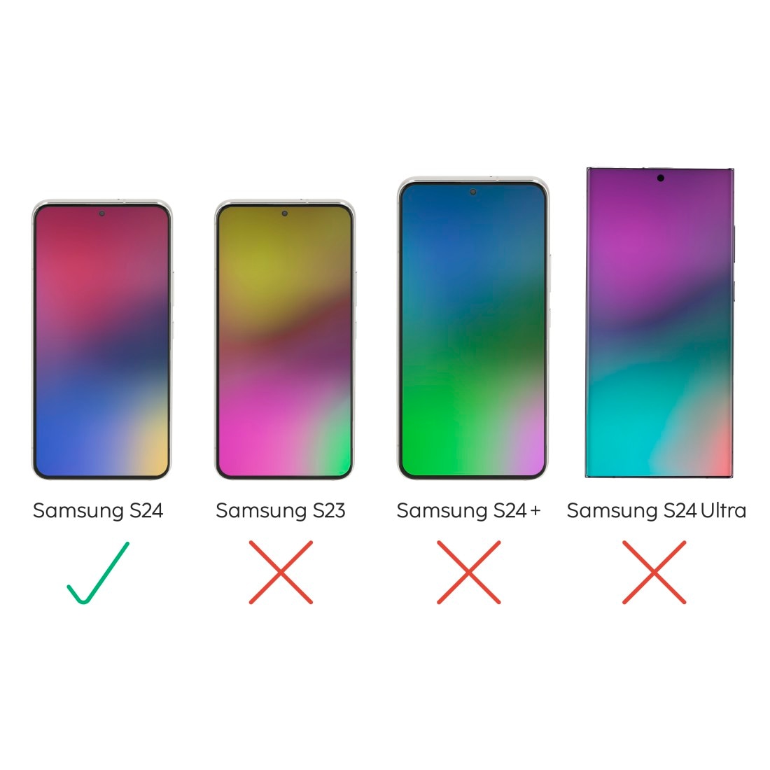 Hama Displayschutzglas »Schutzfolie für Samsung Galaxy S24 (Handy Displayschutz Full-Cover)«, für Samsung Galaxy S24, Panzerglas, langwierig, robust
