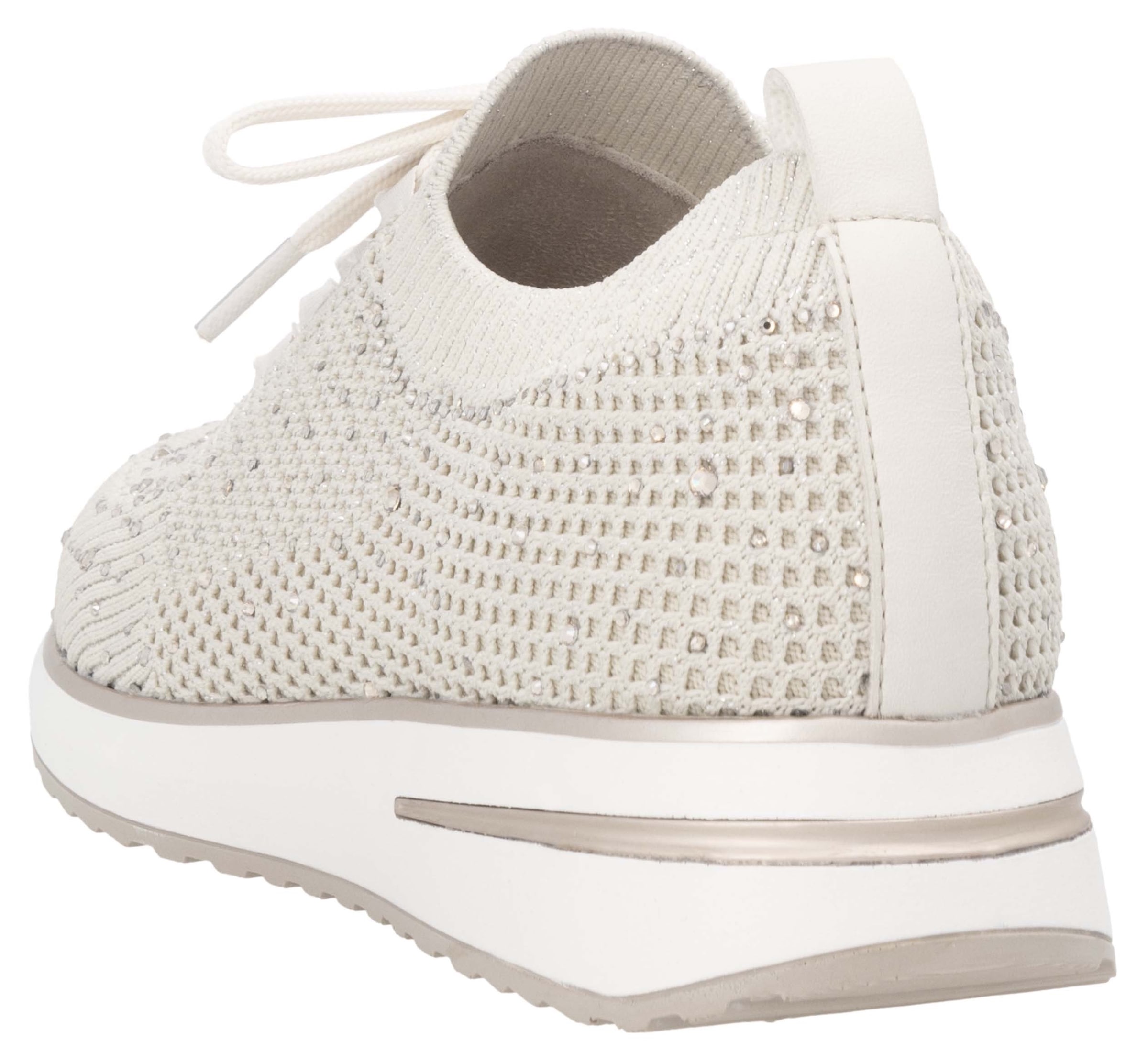Remonte Slip-On Sneaker, Freizeitschuh, Halbschuh, Slipper mit kleinen Strass-Steinchen