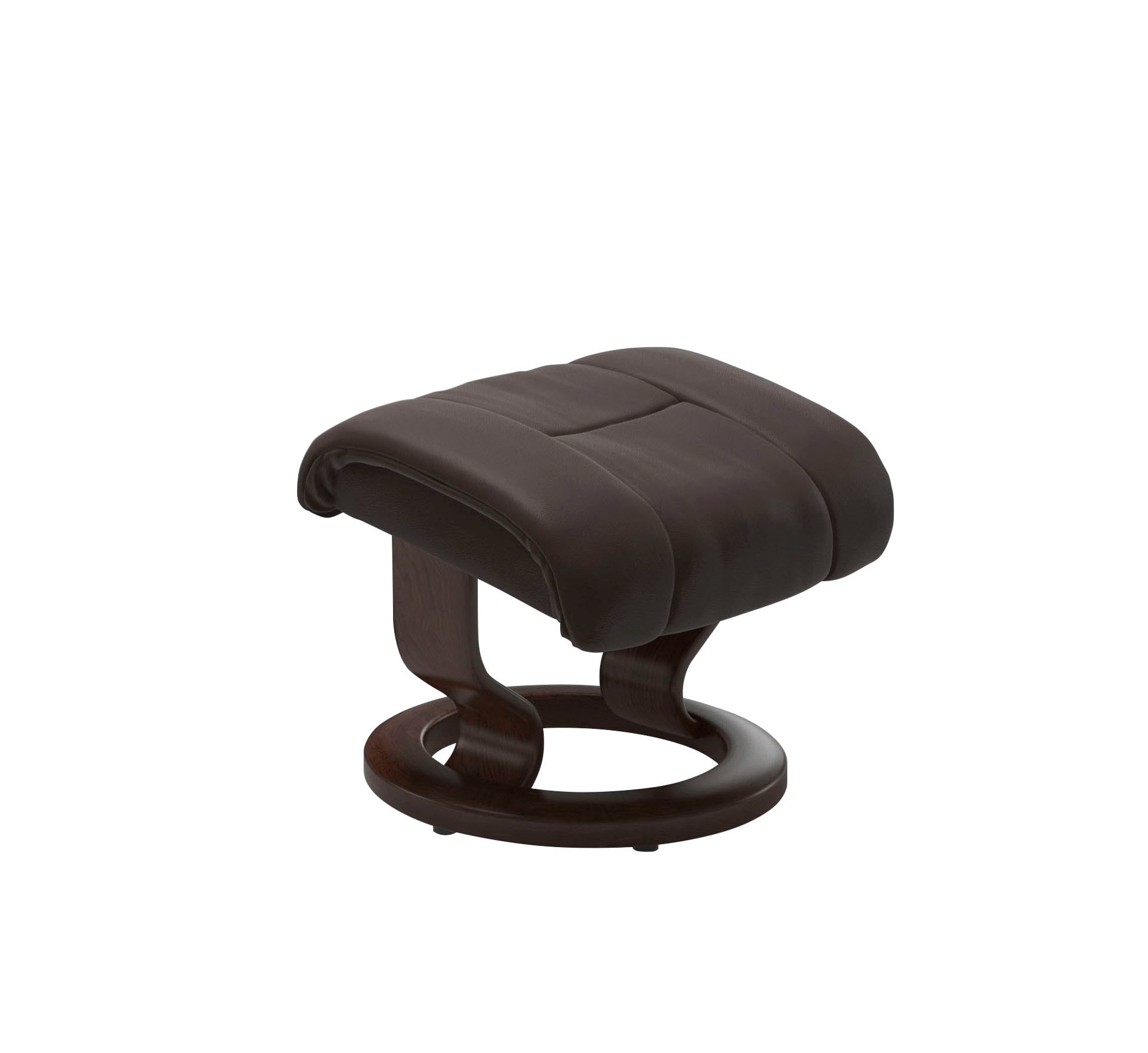Stressless® Relaxsessel »Reno«, (Set, Relaxsessel mit Hocker), mit Hocker, mit Classic Base, Größe S, M & L, Gestell Braun