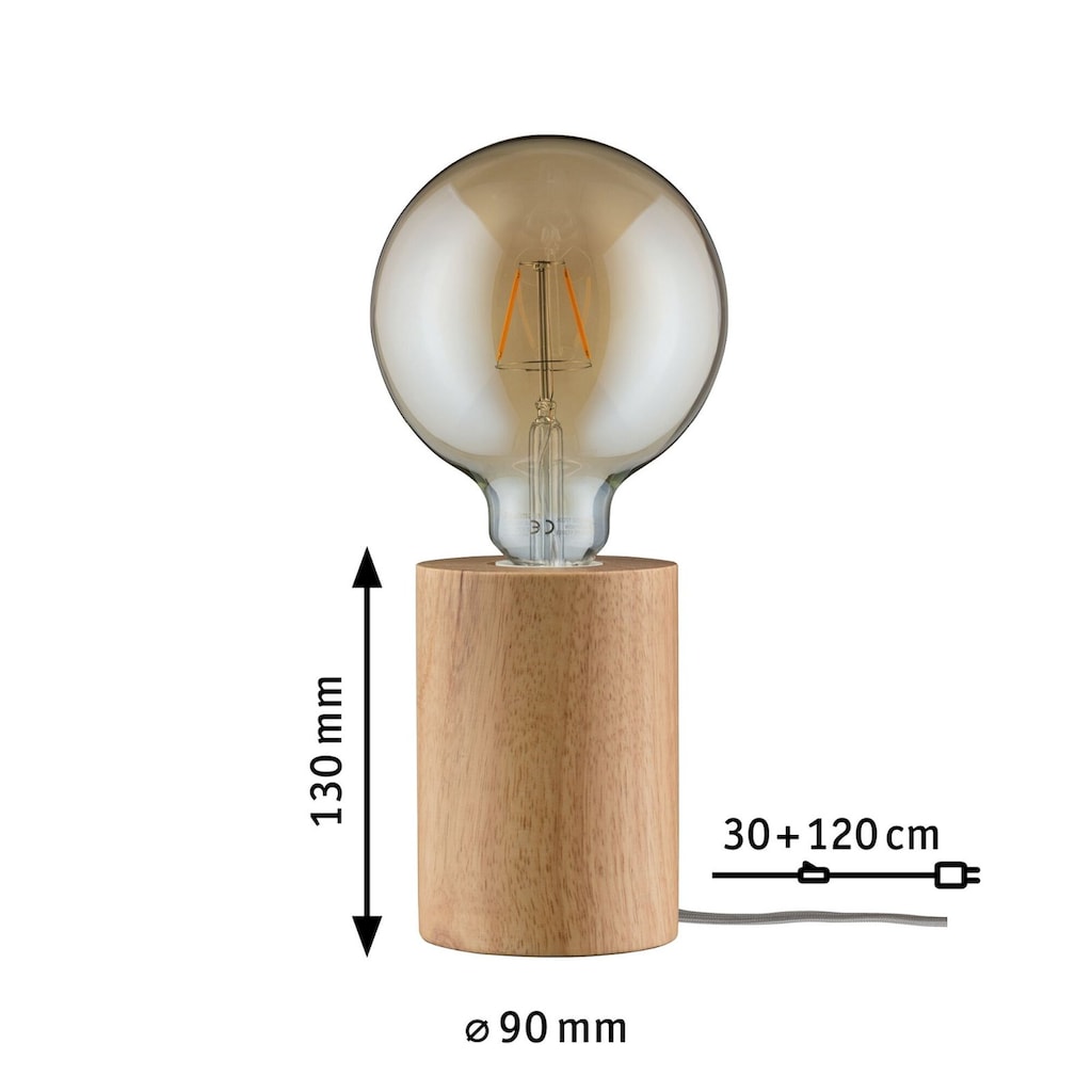 Paulmann Tischleuchte »Neordic Talin max.1x20W E27 Holz 230V«, 1 flammig-flammig