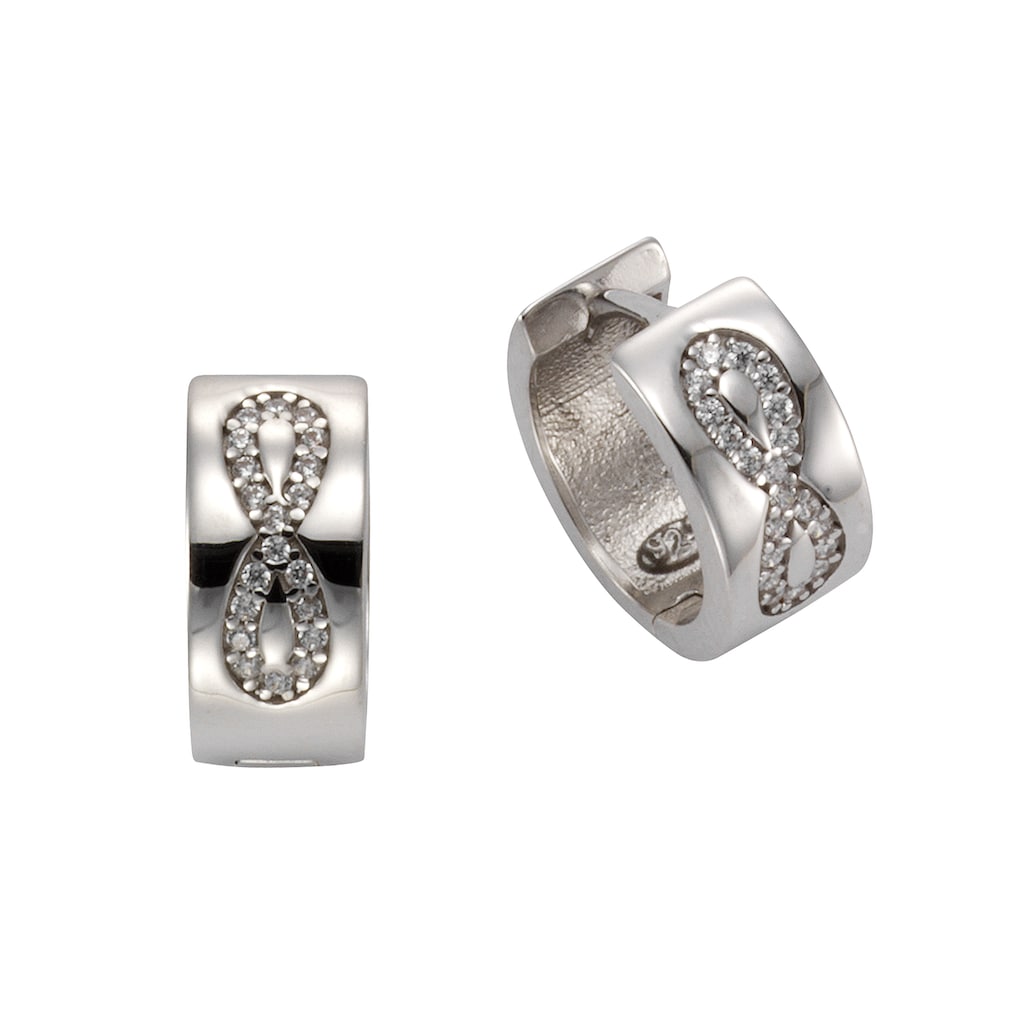 Vivance Paar Creolen »925/- Sterling Silber 40x Zirkonia«