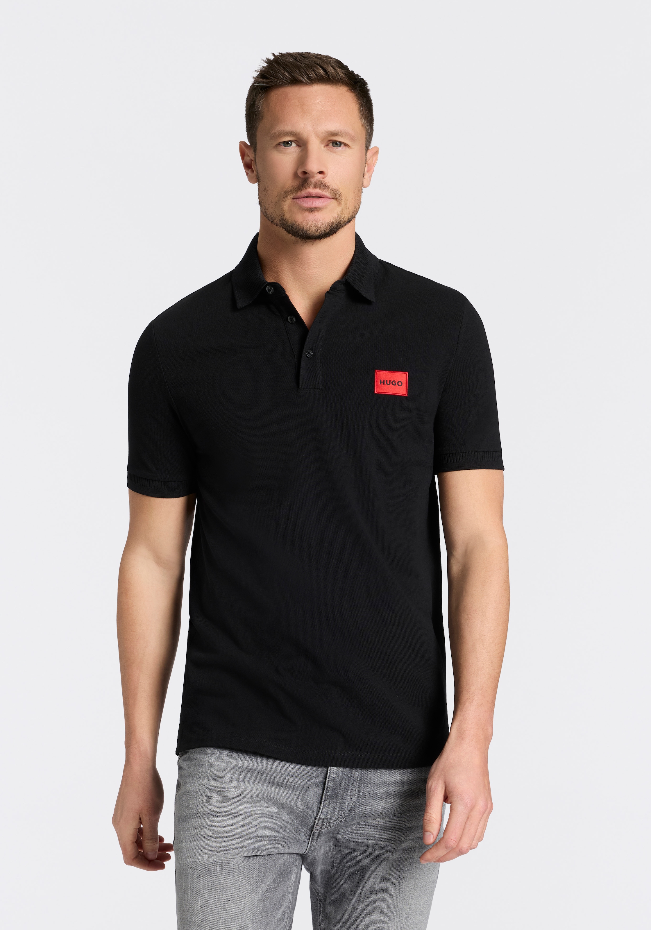 HUGO Poloshirt "Dereso" Slim Fit, Kurzarm, HUGO Weblabel günstig online kaufen