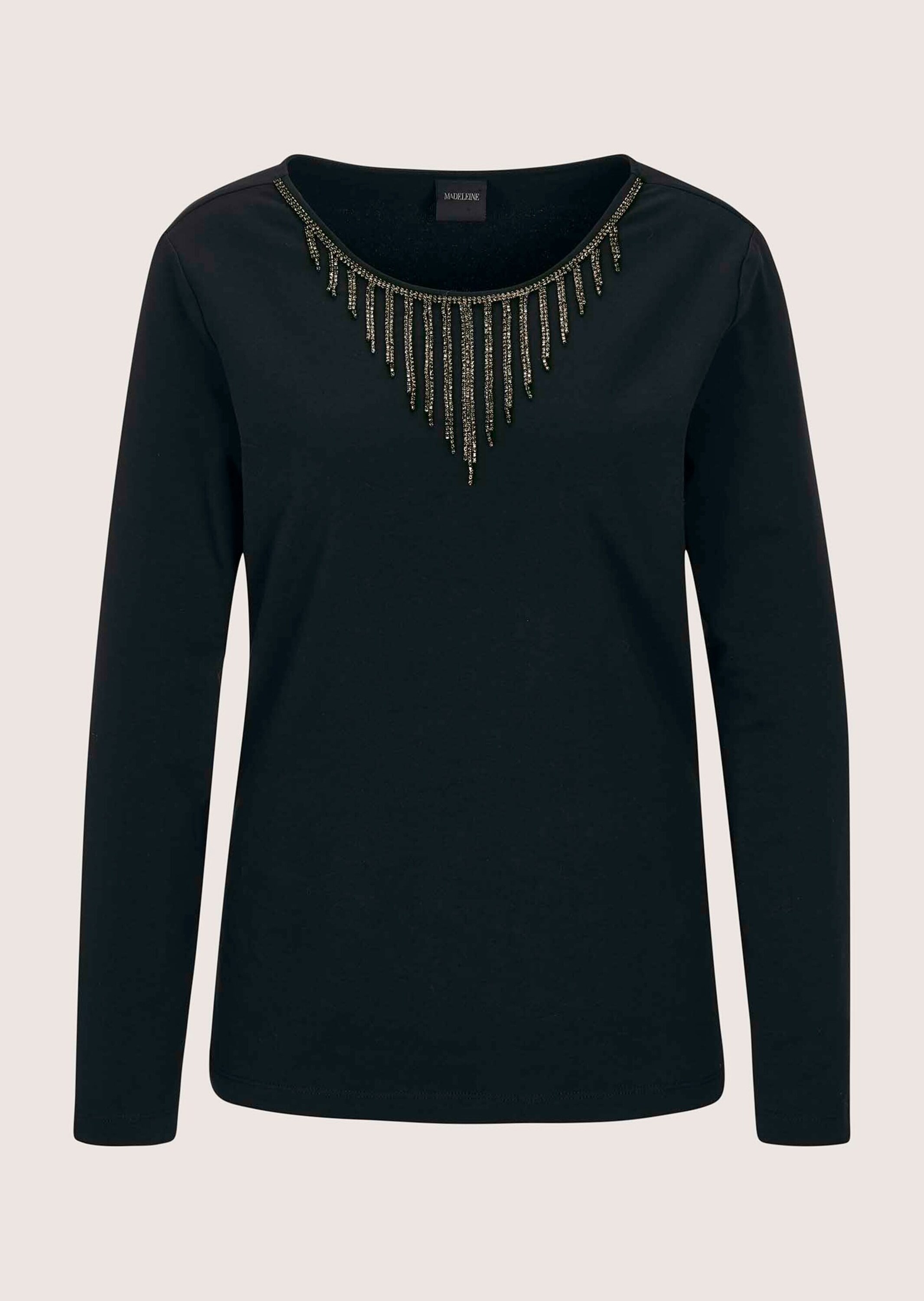 MADELEINE Langarmshirt "Sweatshirt Glamouröser Pullover, Strassakzente" günstig online kaufen