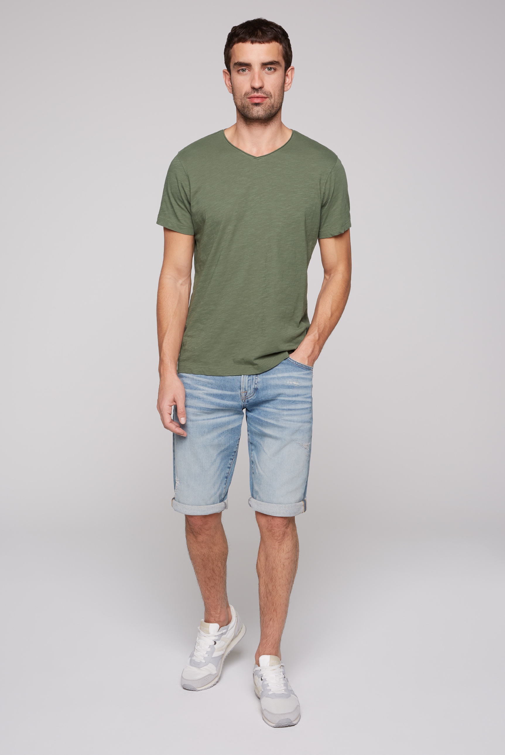 CAMP DAVID V-Shirt, aus Baumwolle