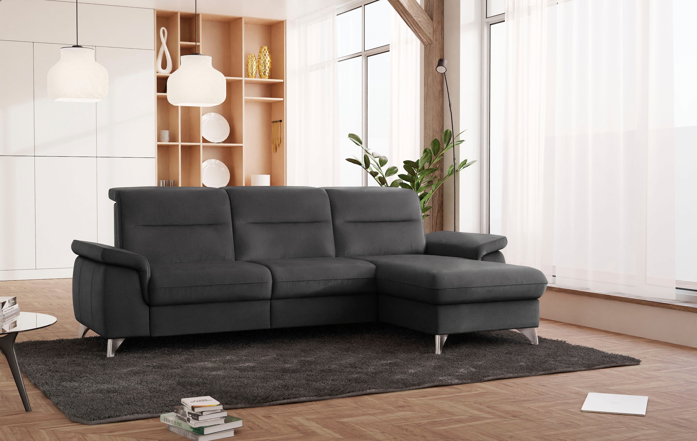 sit&more Ecksofa "Astoria L-Form" wahlweise mit motorischer Relaxfunktion günstig online kaufen