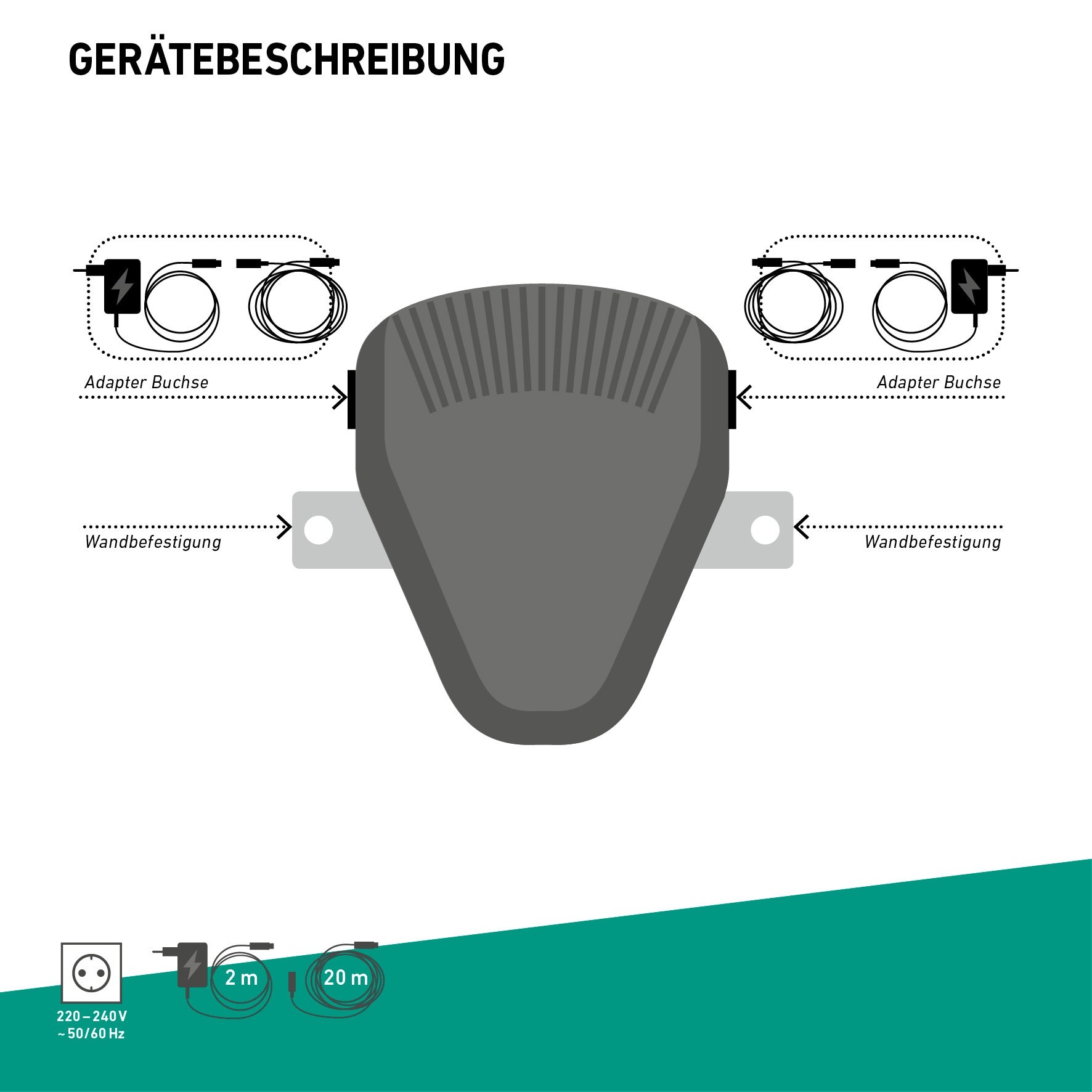 Windhager Ultraschall-Tierabwehr »gegen Mäuse und Ratten Topo Stop R100, Nagetierbekämpfung« Nagervertreiber für Innen- und Hohlräume von bis zu 100 m²