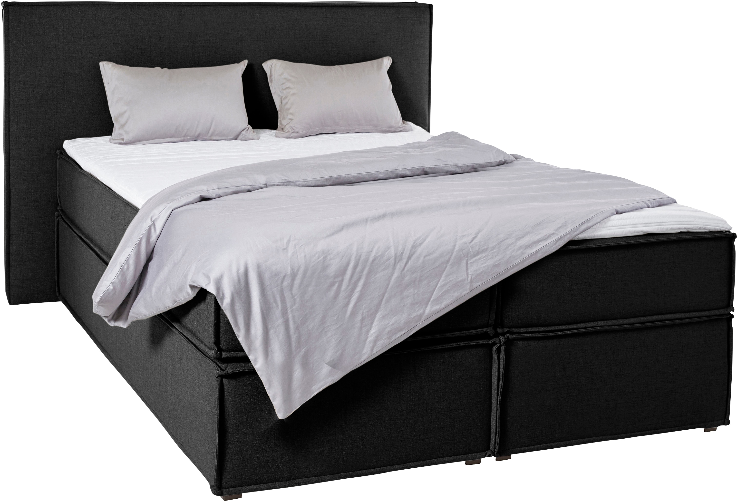 LeGer Home by Lena Gercke Boxspringbett "Yuma" incl. Topper, in 4 Breiten, 3 Matratzenarten und je 2 Härtegraden