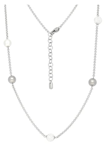 Edelstahlkette »pearls & beads«