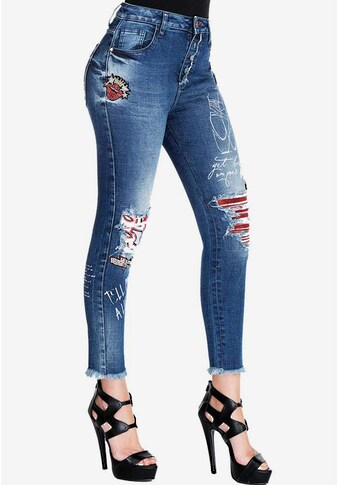 Cipo & Baxx Slim-fit-Jeans, mit coolen Pailletten-Details kaufen