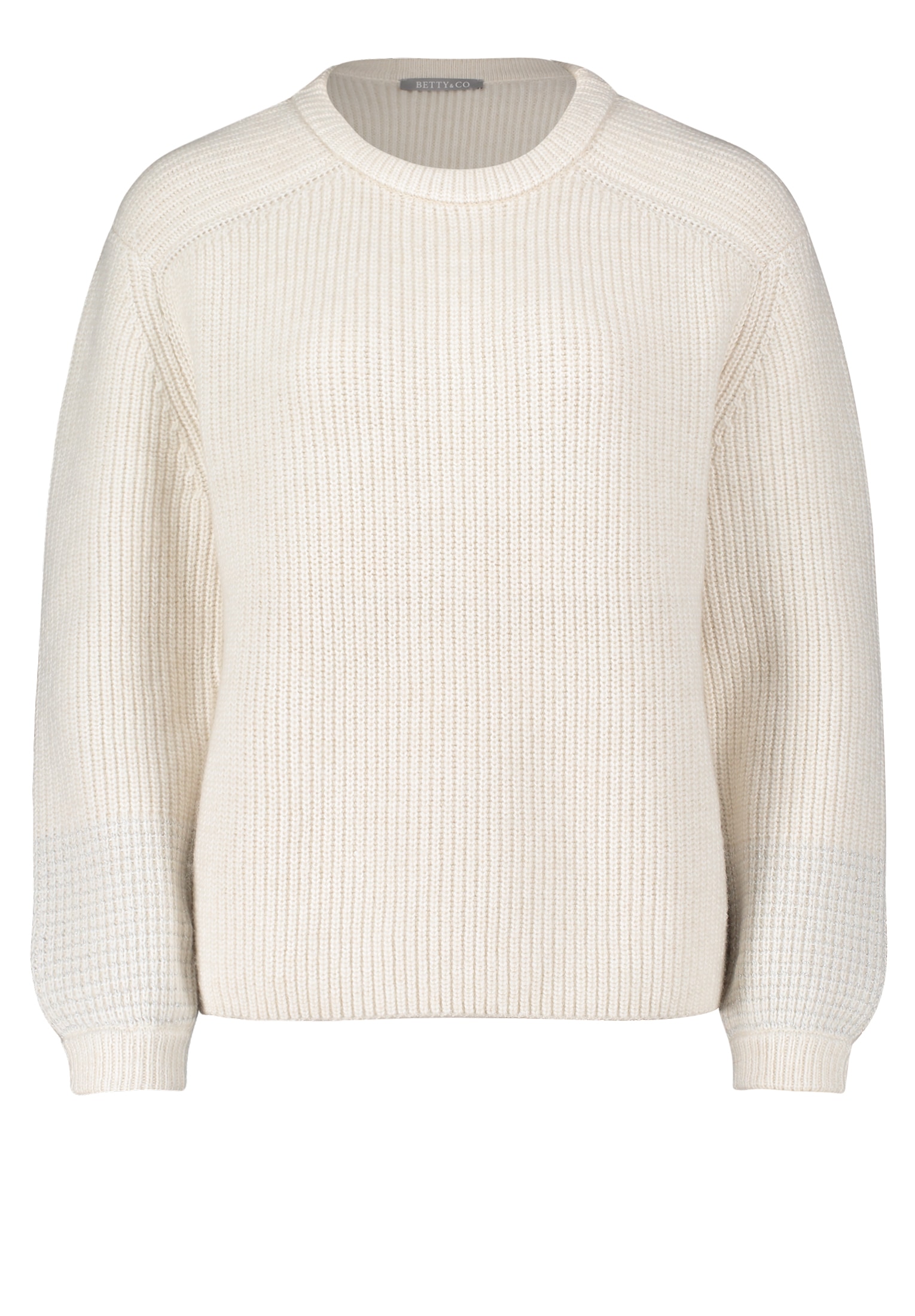 Betty&Co Strickpullover »Betty & Co Damen Strickpullover mit Schmuckkanten«, (1 tlg.), Struktur