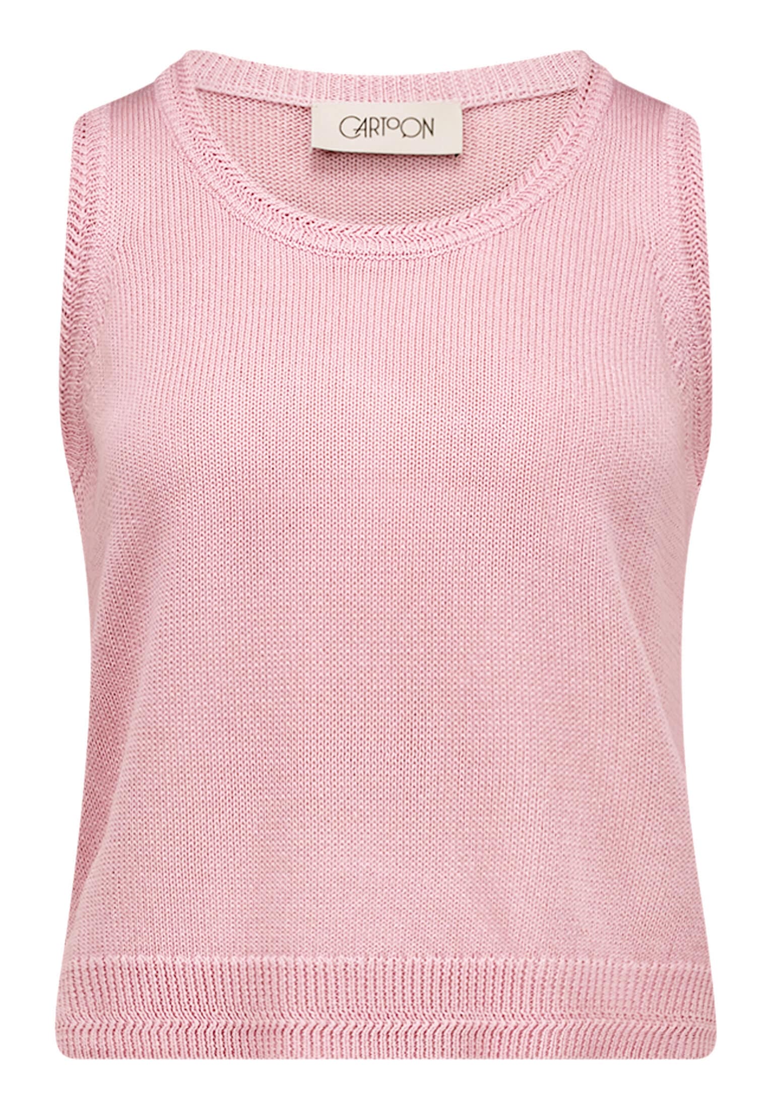 Cartoon Stricktop »Damen mit Rundhalsausschnitt«