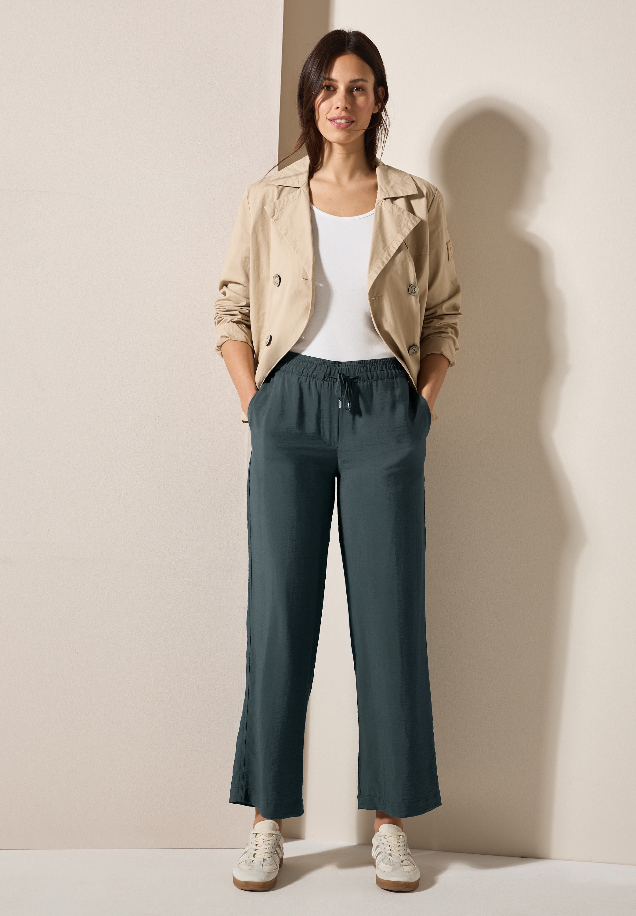 Cecil Stoffhose »Style Neele«, mit elastischem Bund mit Tunnelzug