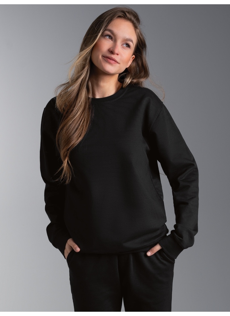 Trigema Sweatshirt "TRIGEMA Sweatshirt aus Biobaumwolle"