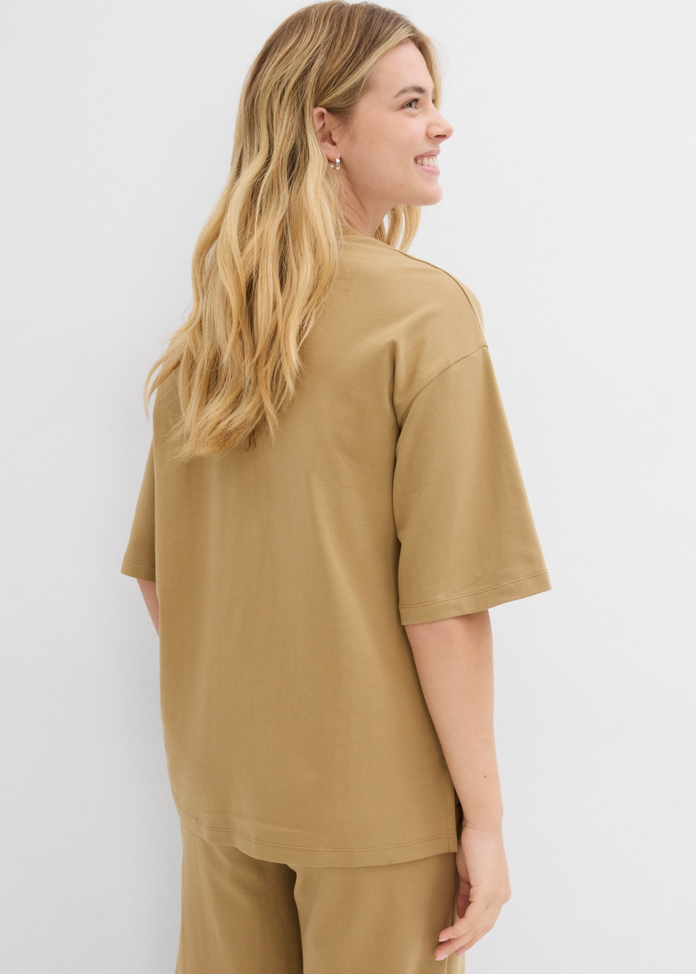 bonprix Longshirt Oversized Schnitt, Halbarm, für Frühling und Sommer