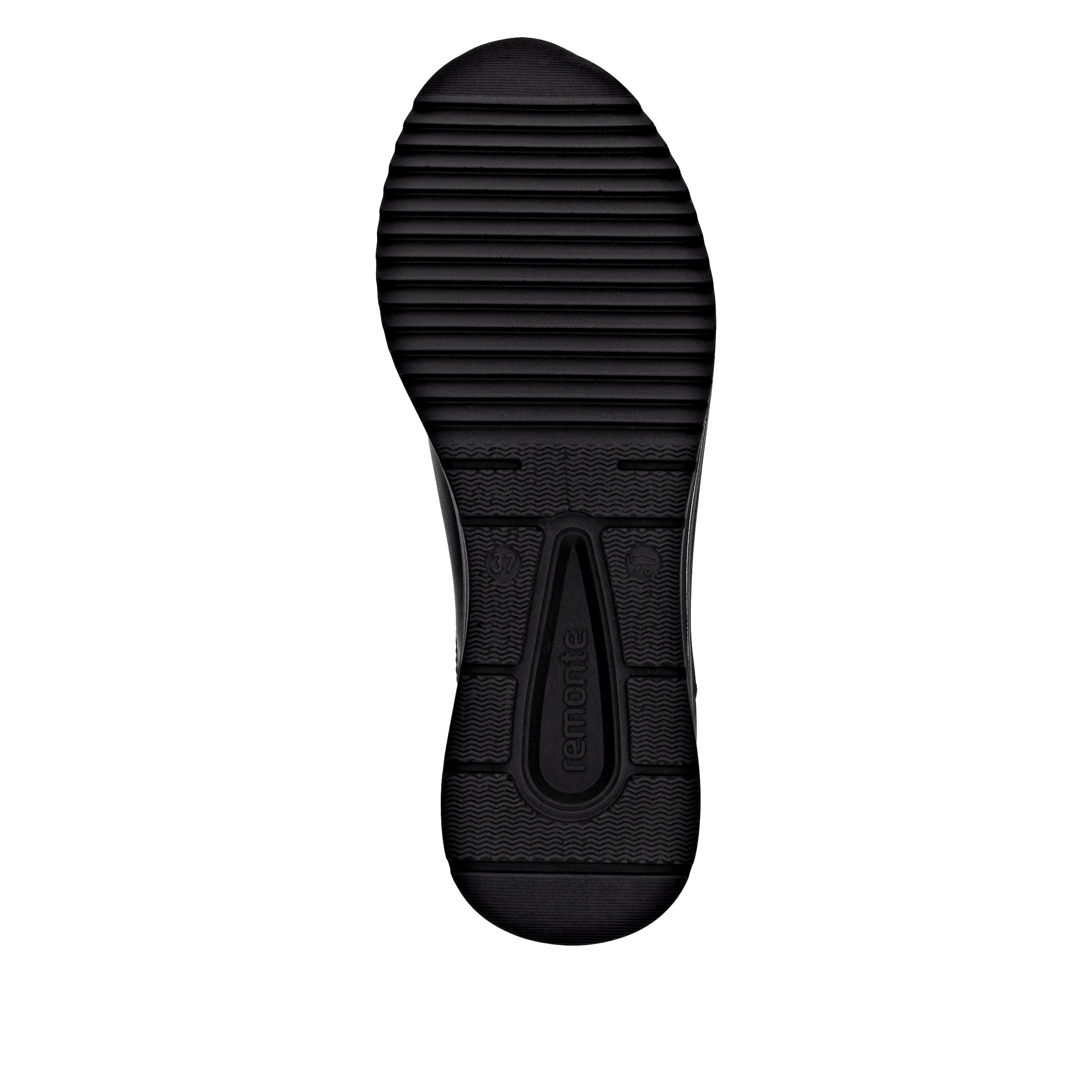 Remonte Keilsneaker, Freizeitschuh, Halbschuh, Schnürschuh mit goldfarbenem Logoanhänger