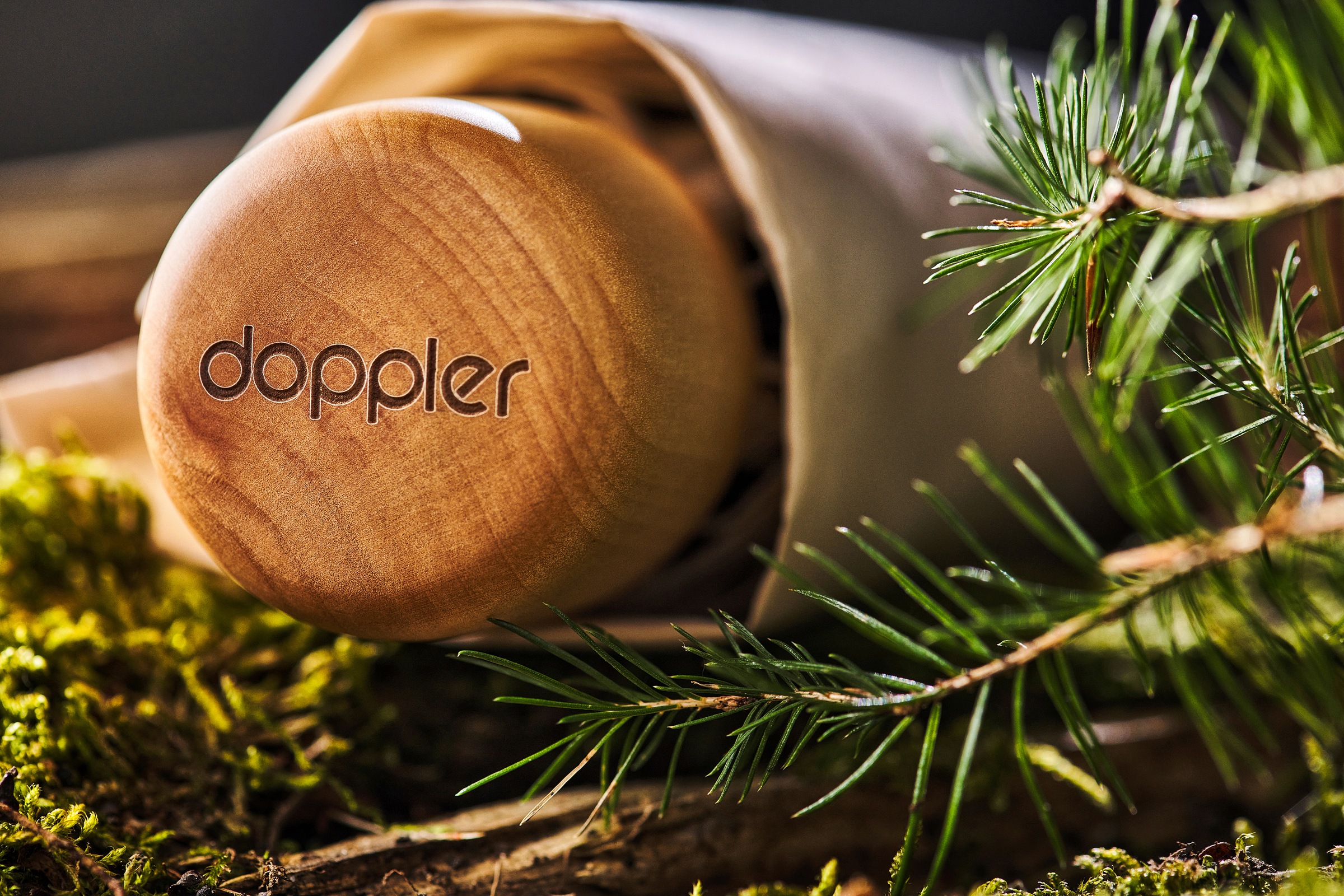 doppler® Taschenregenschirm Wald online - schützt Mini, kaufen FSC®- recyceltem aus mit grey«, »nature BAUR | Material weltweit Griff aus slate