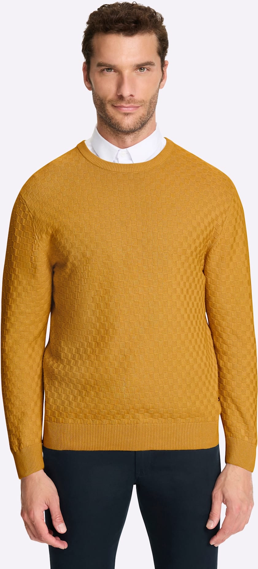 Marco Donati Rundhalspullover "Pullover"