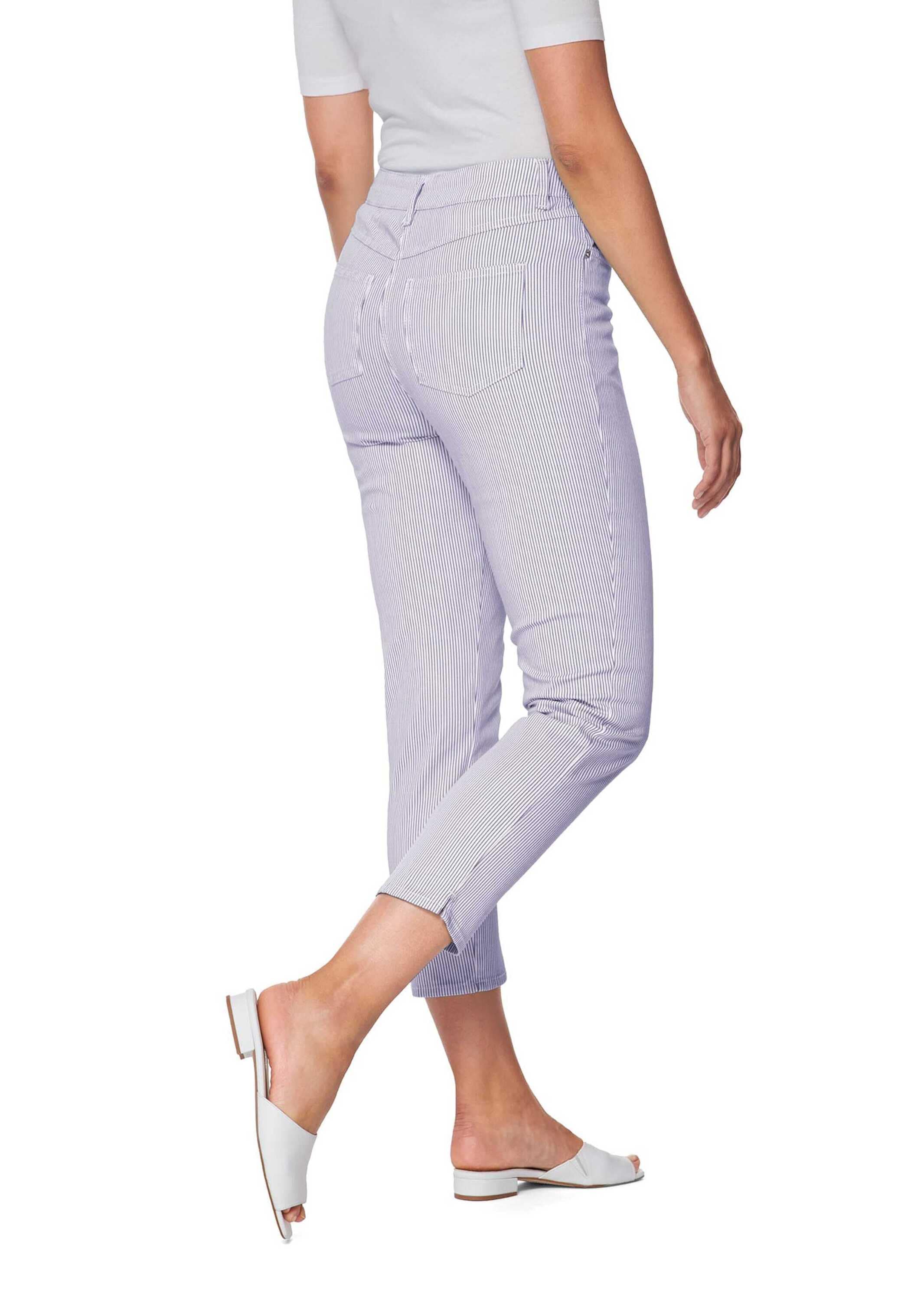 MADELEINE Regular-fit-Jeans »Jeans Fein gestreifte Jeans«